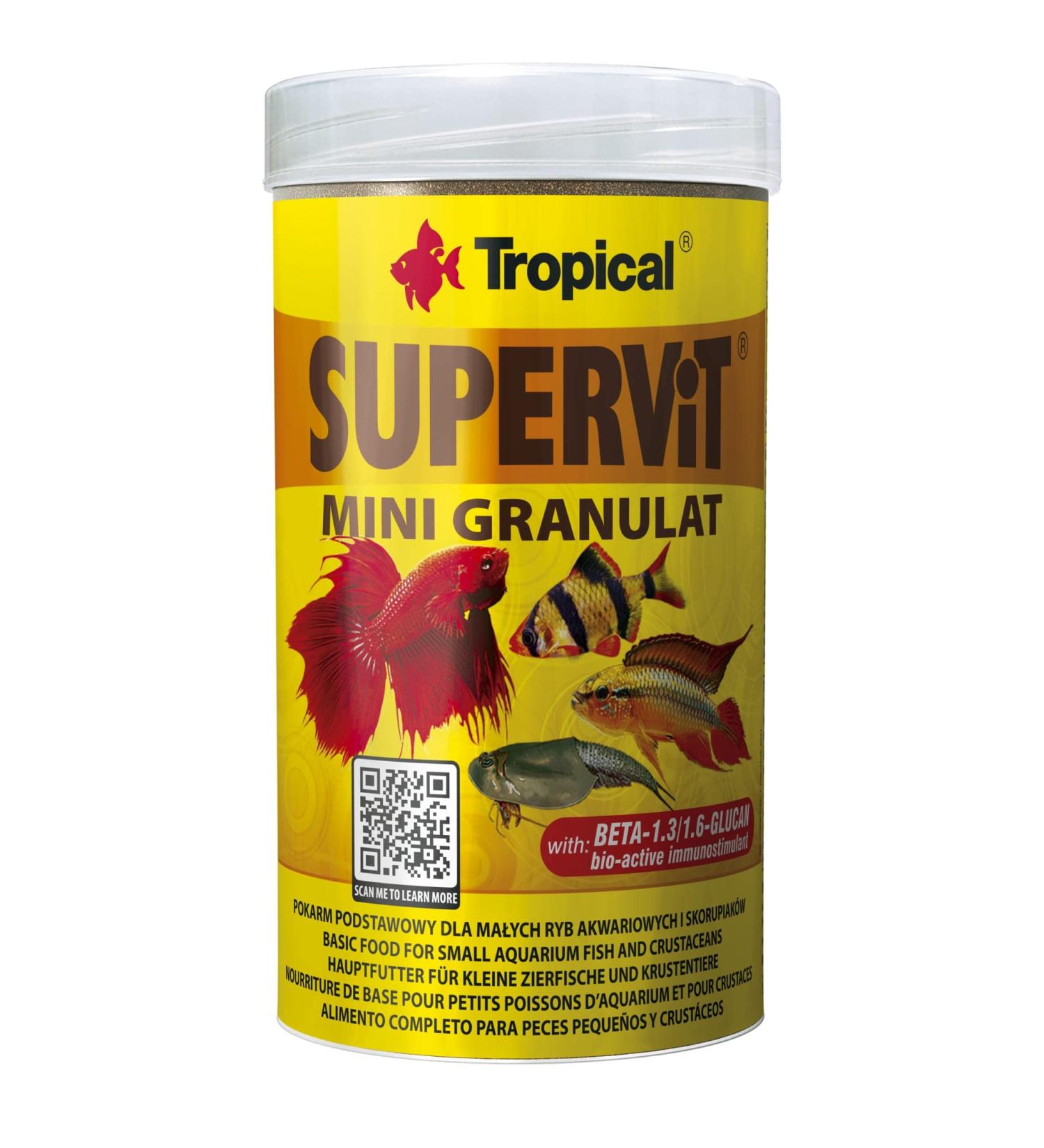 TROPICAL Supervit Mini Granulat Food for Aquariums 250 ml - Buy Online on GoSupps.com