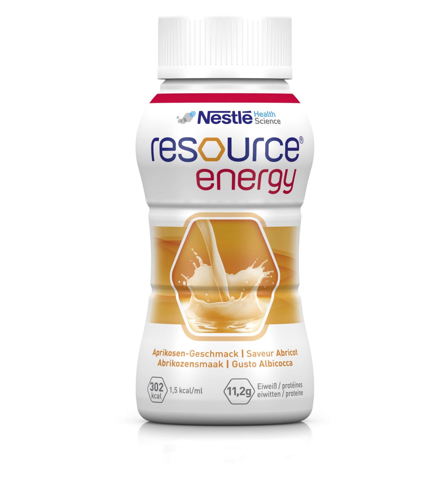 Nestl Nestle Resource Energy Apricot Drinkable Food Pack of 24 200ml