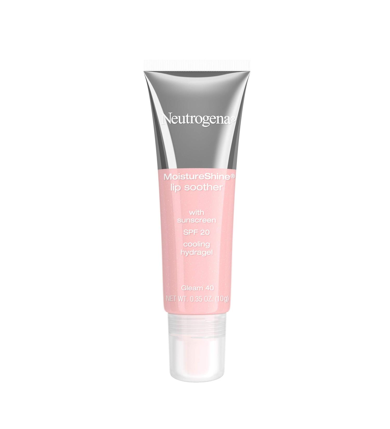Neutrogena MoistureShine Lip Soother SPF 20 - Gleam 40 | Hydrating Lip Balm 0.35 oz - Buy Online on GoSupps.com