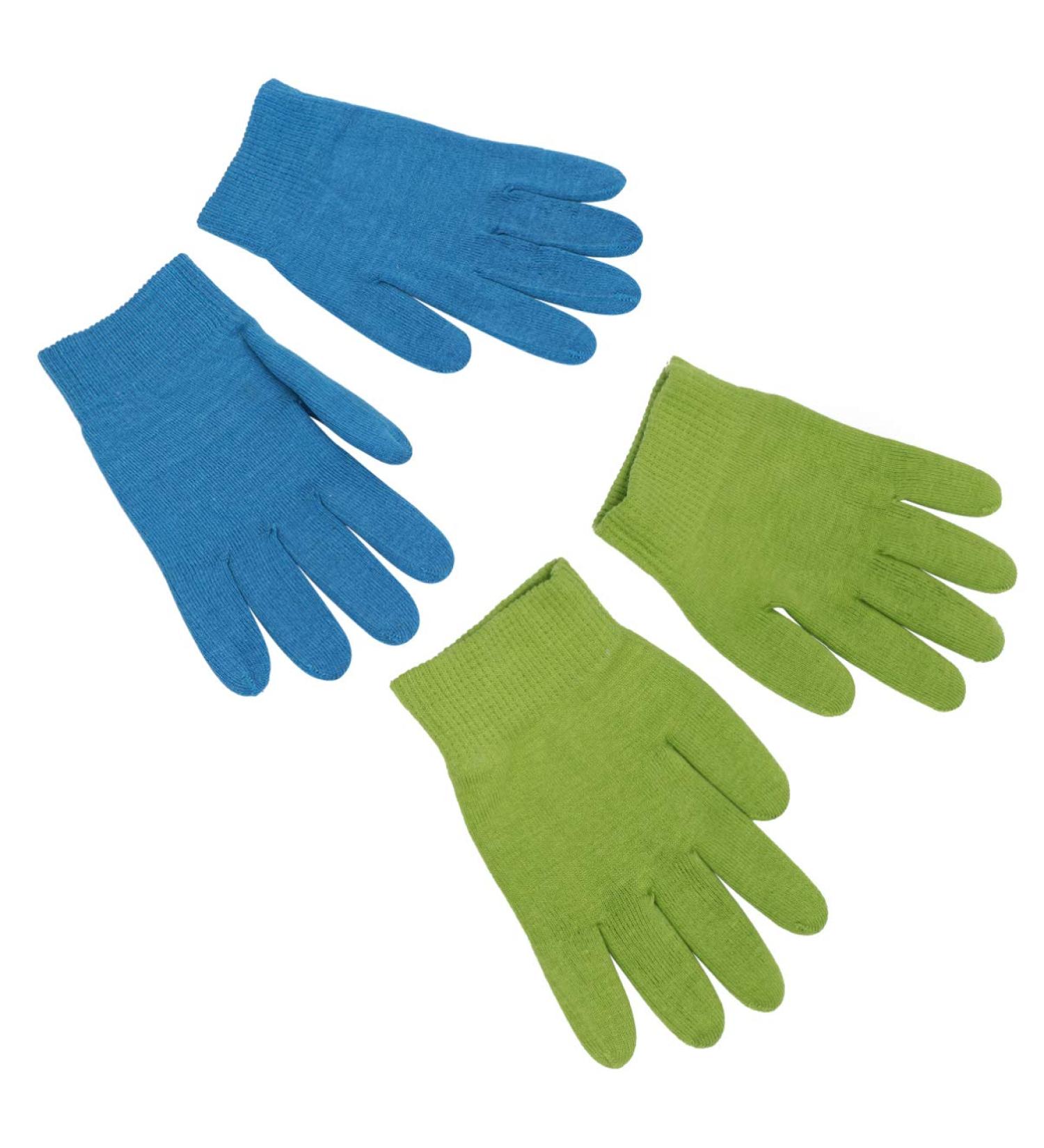 Moisturizing Gel Gloves for Dry Hands | Milists Spa & Beauty Care - 2 Pairs (Blue & Green) - Buy Online on GoSupps.com