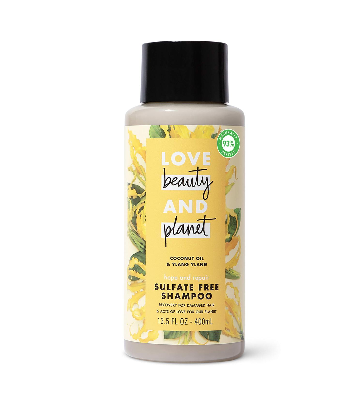 Love Beauty And Planet Hope & Hair Repair Shampoo - Vegan Sulfate-Free Coconut Oil & Ylang Ylang Treatment for Split Ends 13.5 oz - International Shipping - Buy Online on GoSupps.com