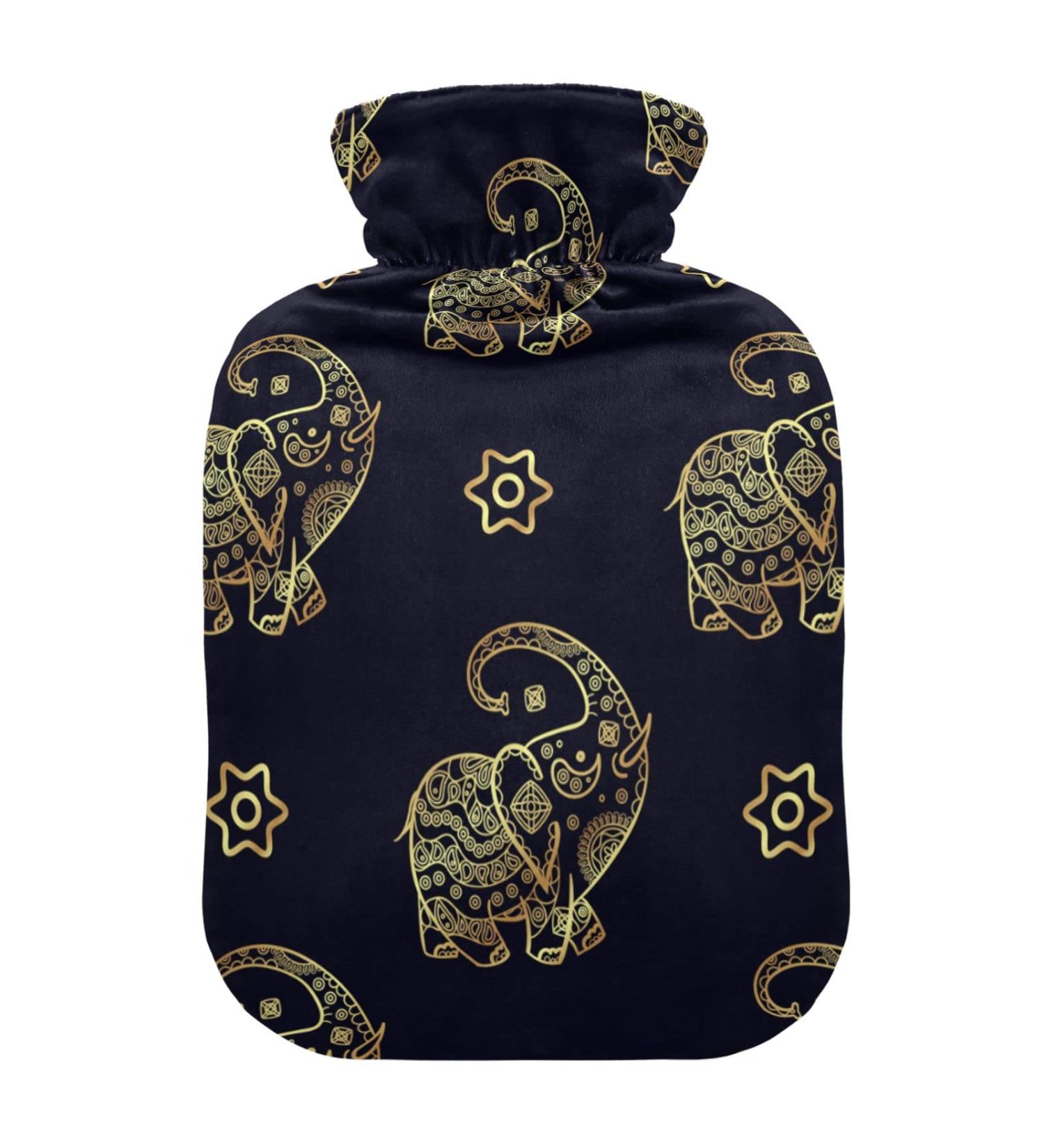 Elephant Cover Hot Water Bottle - 2L Pain Relief Bag for Headaches & Comfort | International Shipping - Buy Online on GoSupps.com