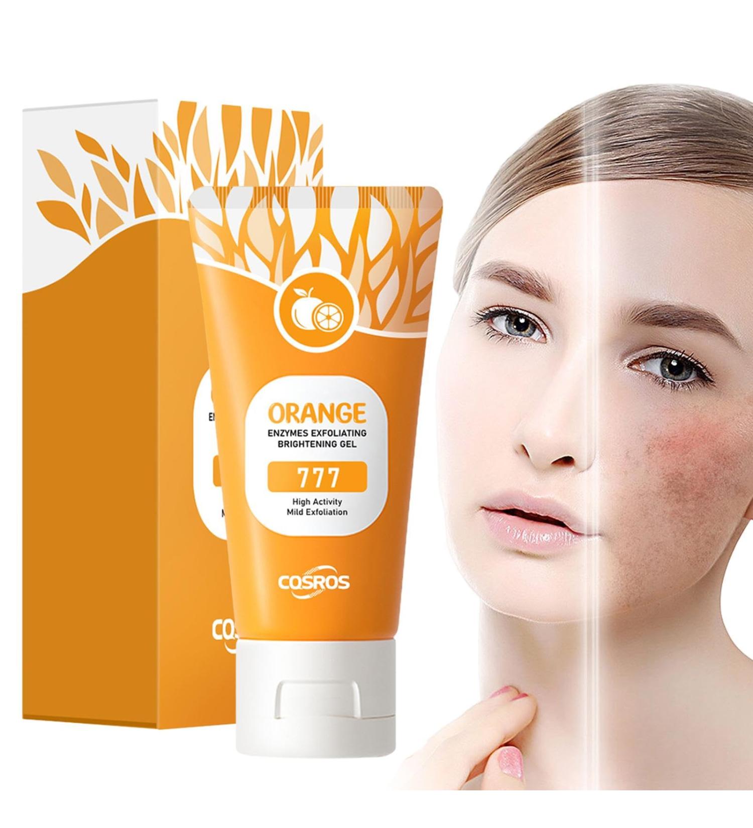 50g Orange Whitening Gel Facial Scrub Natural Orange Gel Gently Exfoliates Cleansing Moisturizing Facial Relieving Oily Skin - Buy Online on GoSupps.com