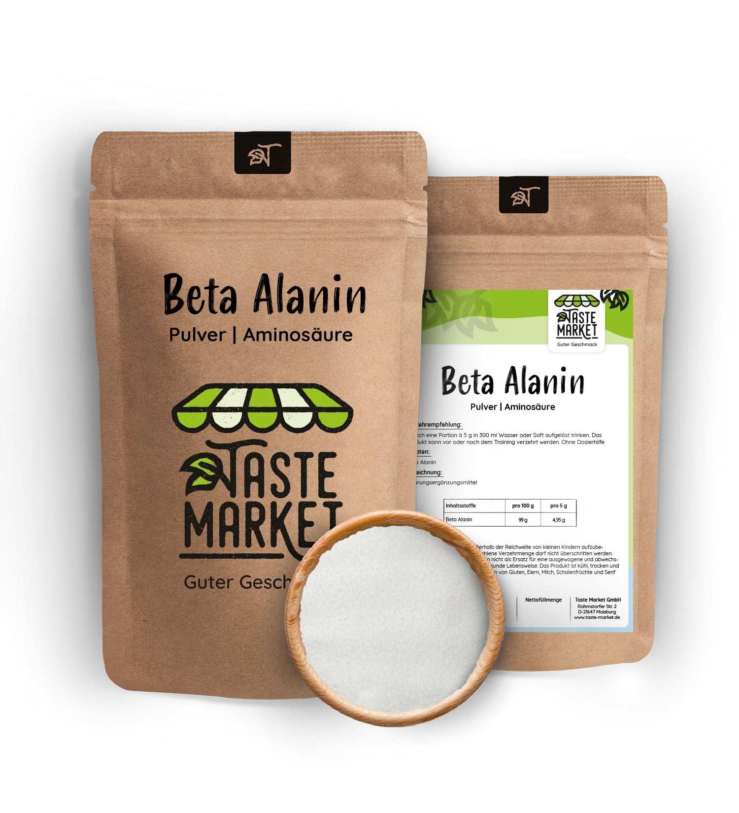Buy 10x 500g Beta Alanine Pure Powder - 99% Purity Workout Booster | Additive-Free Amino Acid | Fast International Shipping - Buy Online on GoSupps.com