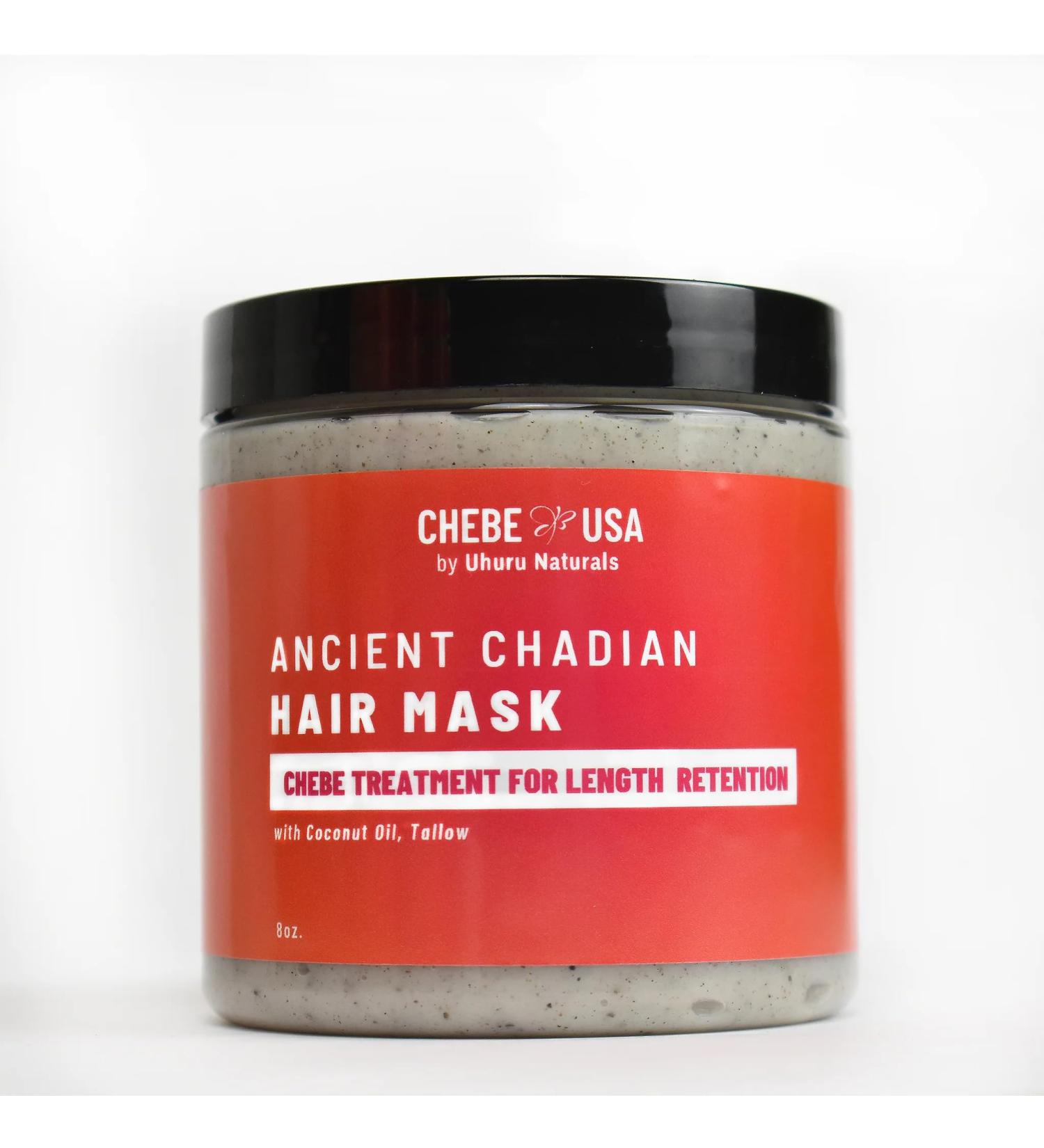 Uhuru Naturals Ancient Chadian Hair Mask - Organic Chebe Treatment for Length Retention with Coconut Oil - Promotes Keratin for All Hair Types (8 Oz - Buy Online on GoSupps.com