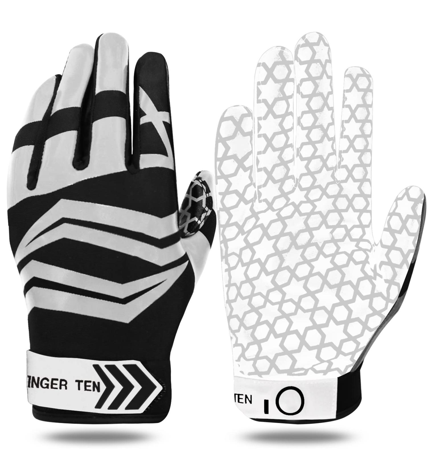Lovmead American Football Gloves - Ultra Stick Receiver Gloves for Men & Youth - Gray | Best for Sports - Buy Online on GoSupps.com