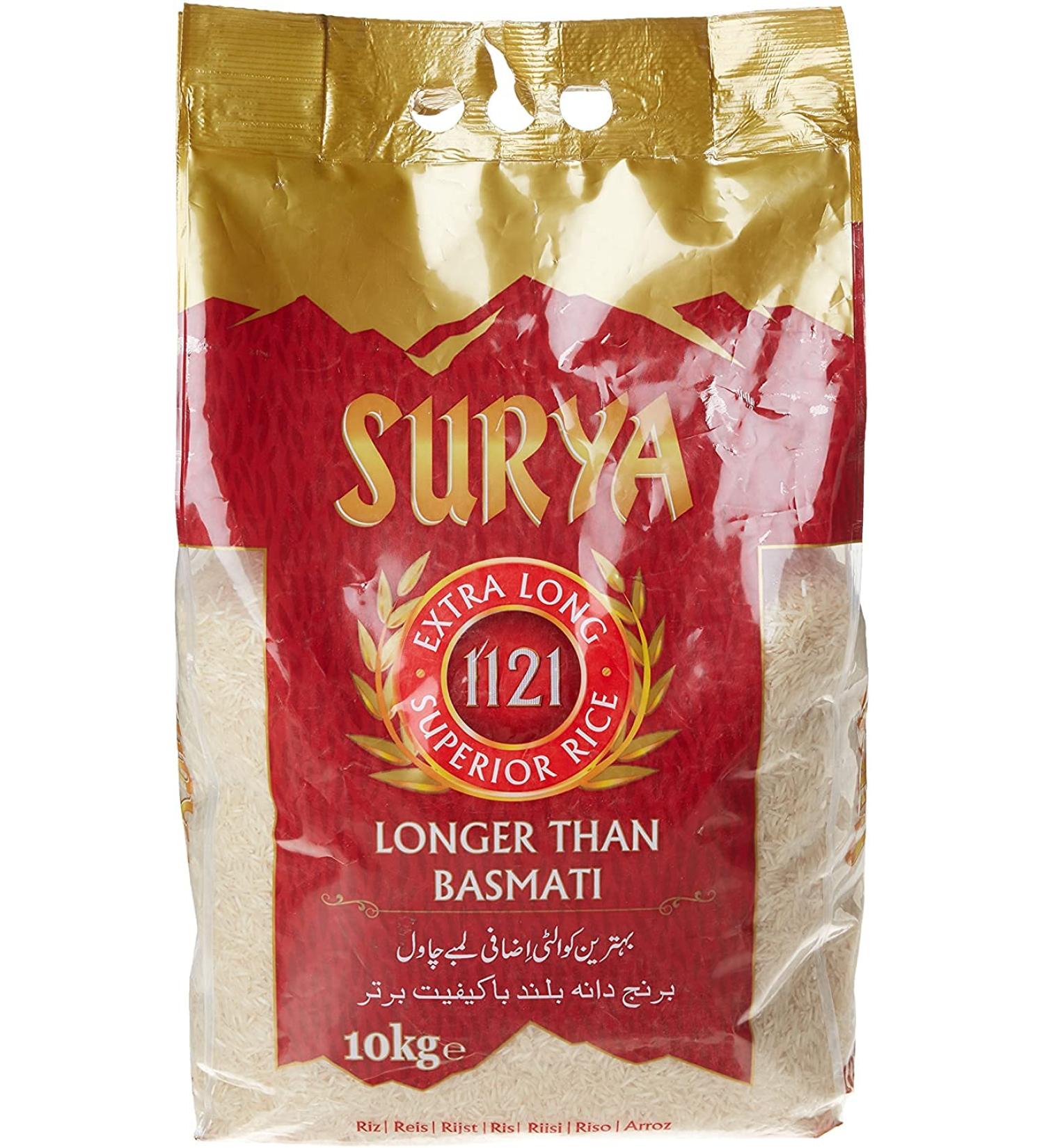  Surya Surya - Riz basmati extra long - 10 kg - Buy Online on GoSupps.com