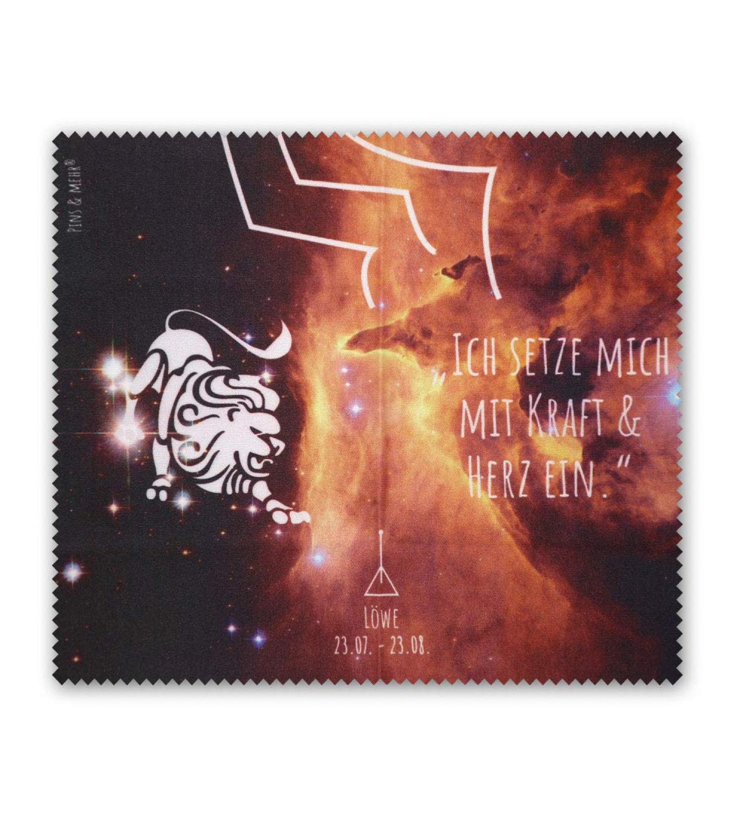 Leo Zodiac Sign Glasses Cleaning Cloth Microfiber for Eyeglasses Smartphones Tablets & More - Buy Online on GoSupps.com