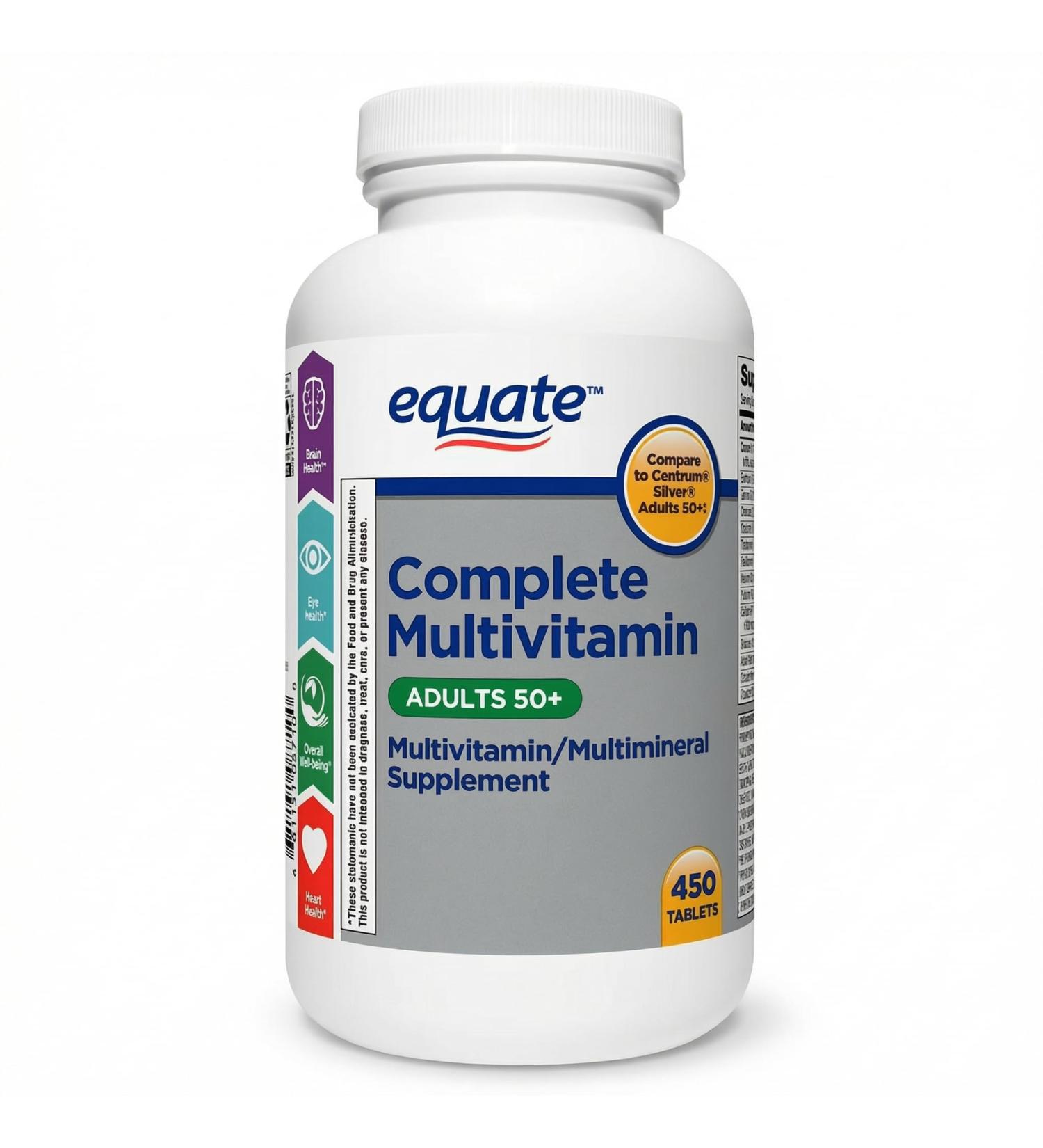 Men Multivitamin 50+ Multivitamin Men Tablets Vitamins Men Iron-Free with Lutein & Lycopene 450 Count 1 Tablet Daily - Buy Online on GoSupps.com