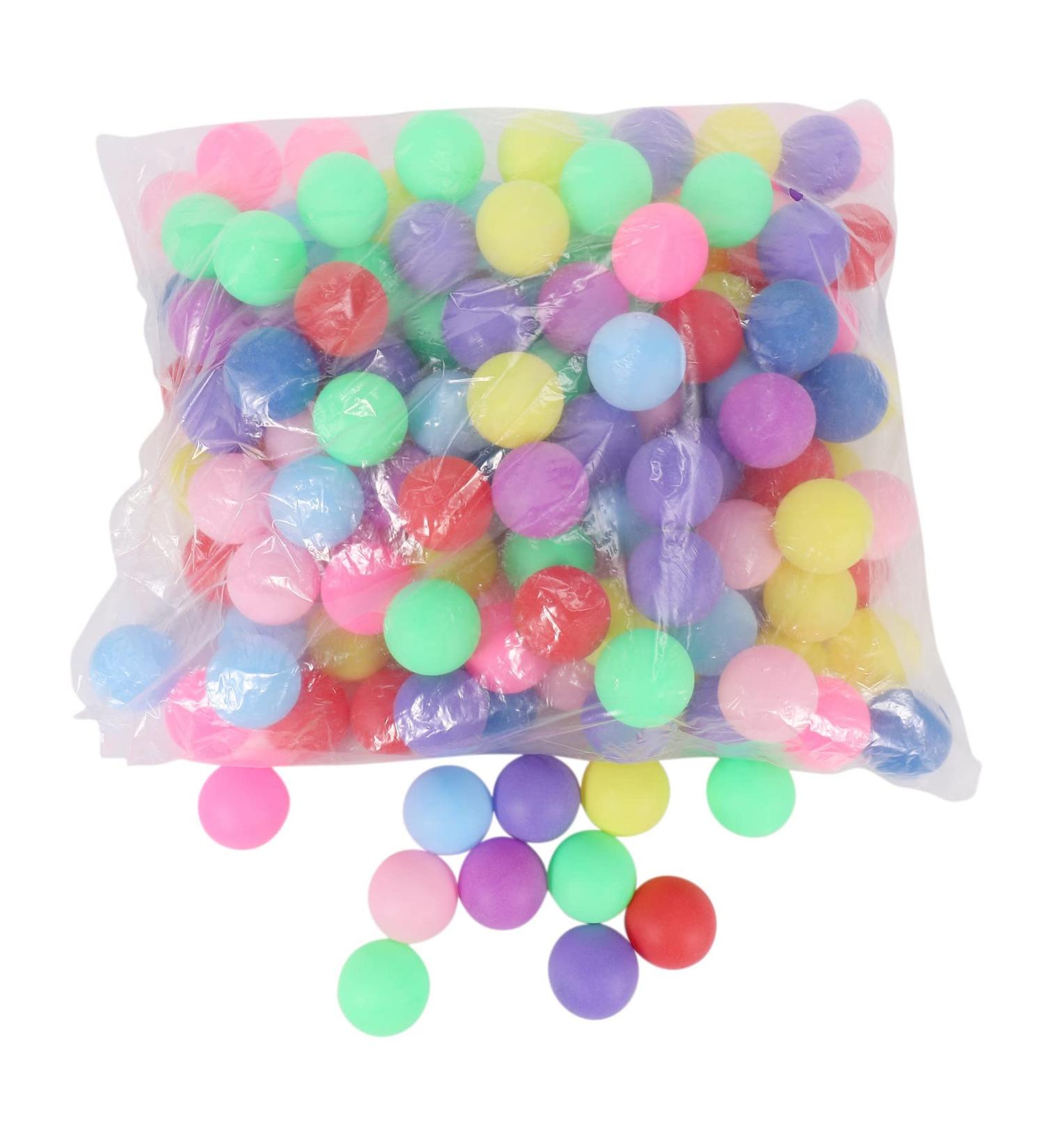 Hilary 150pcs Colored Pong Balls 40mm - Mixed Colors Table Tennis Game Set - Buy Online on GoSupps.com