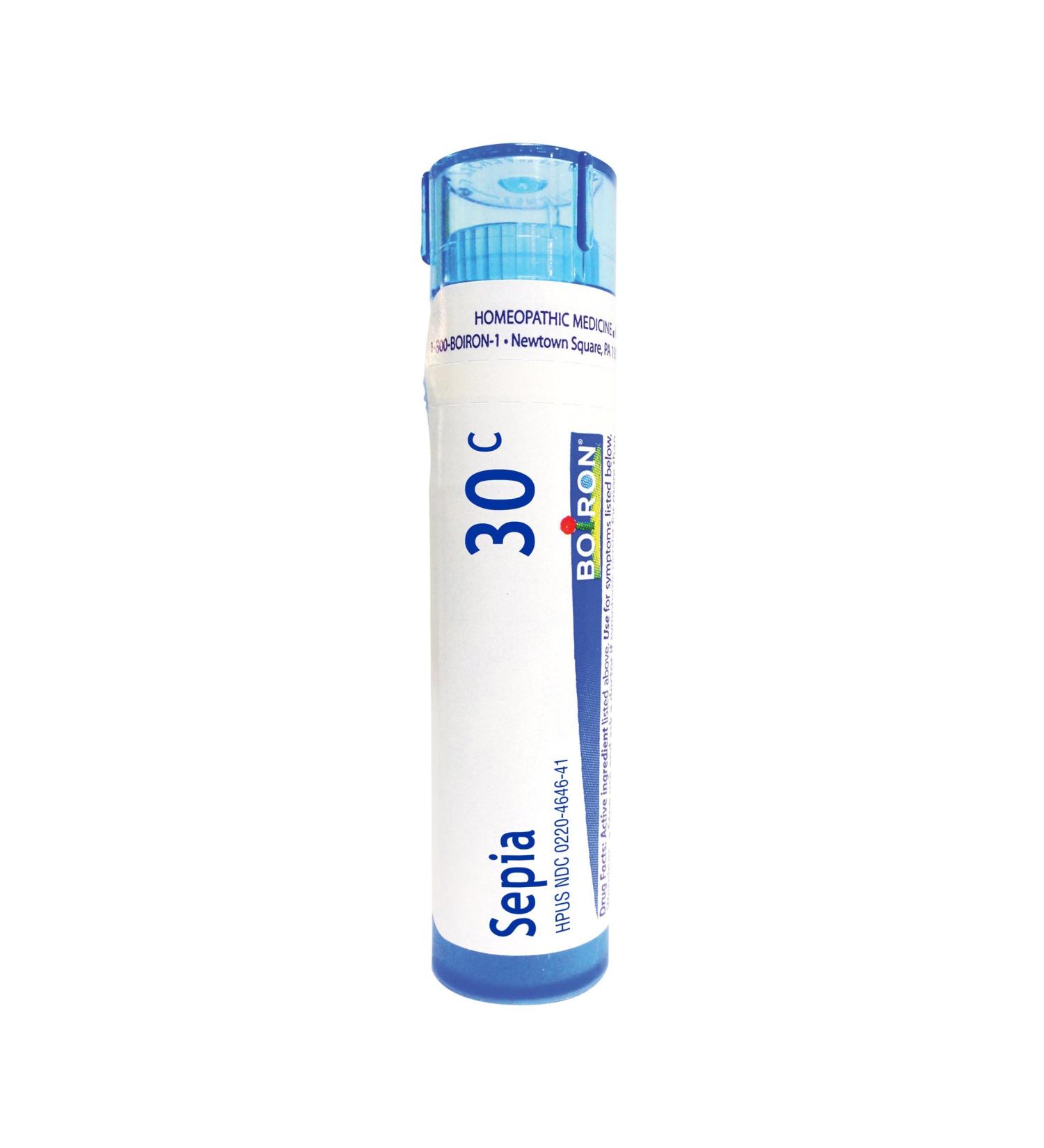 Boiron Sepia 30C - Homeopathic Remedy - 80 Pellets for Natural Relief - Buy Online on GoSupps.com