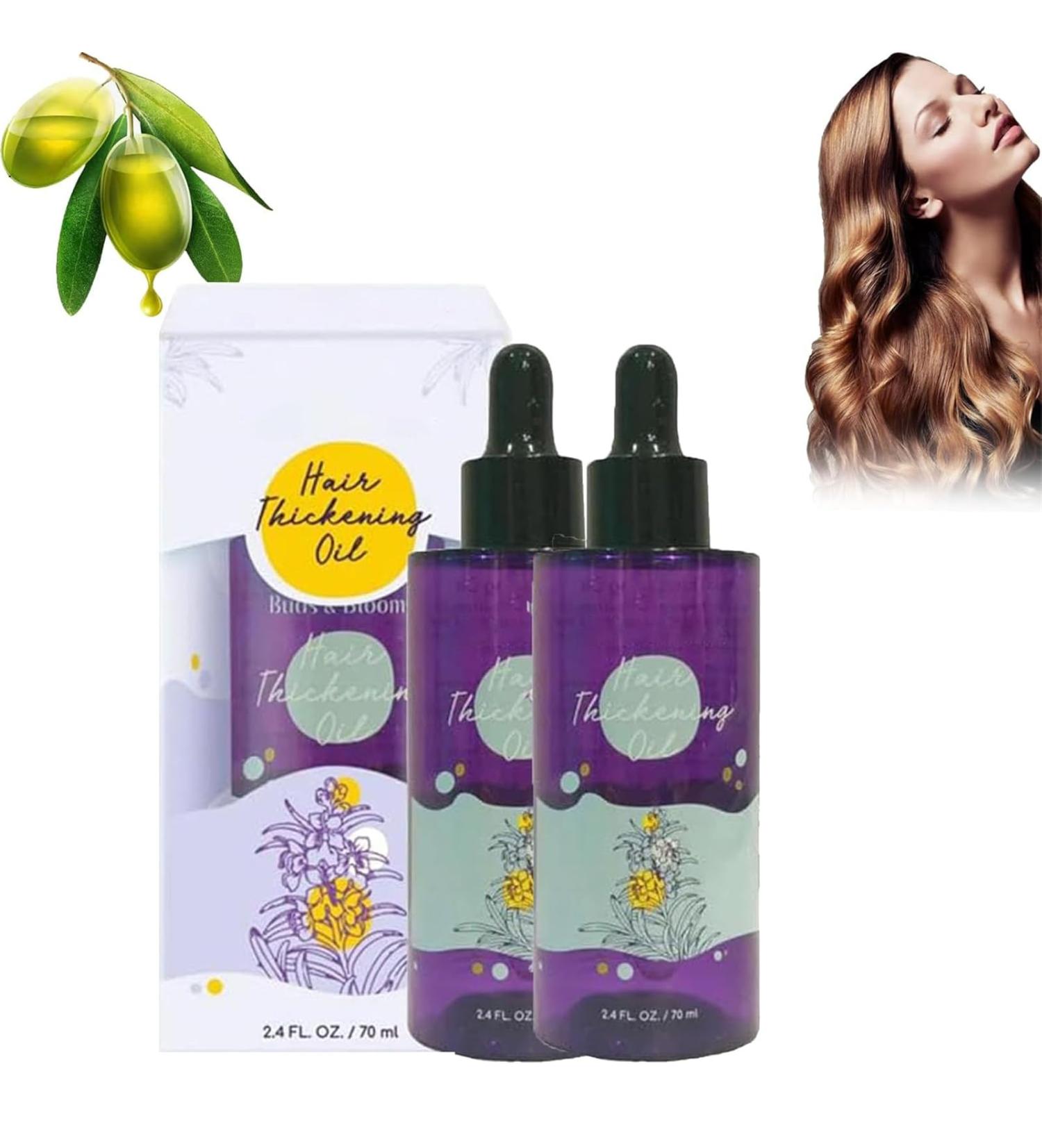 NQNFWCRJ Natural Hair Oil 70ML Thickening Moisturizing and Fortifying Hair Oil Silky Hair Oil Anti-Hair Loss and Repair of Damaged Hair - Buy Online on GoSupps.com