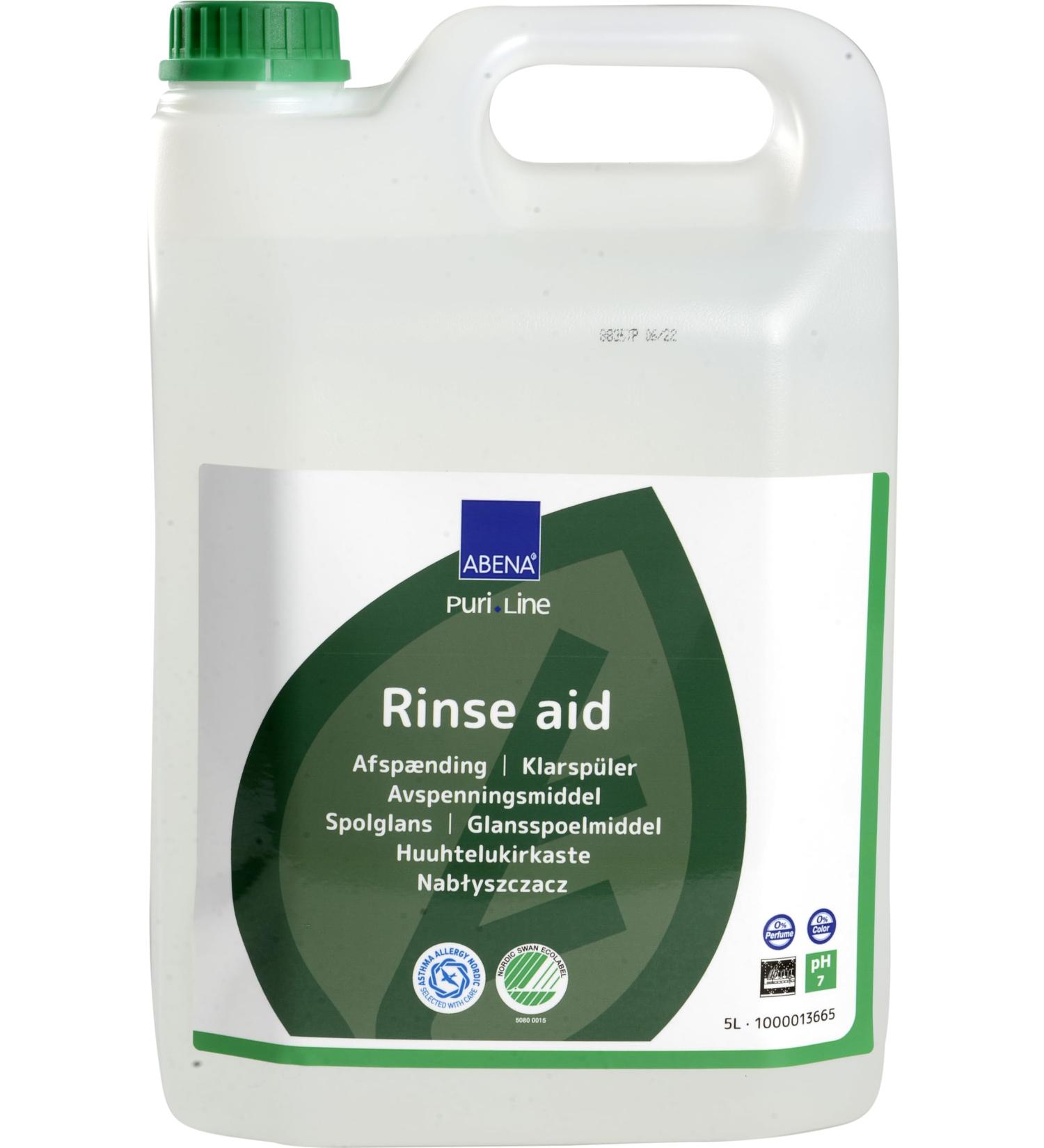 Dishwasher rinse ABENA Puri-Line 5 l dye and fragrance free