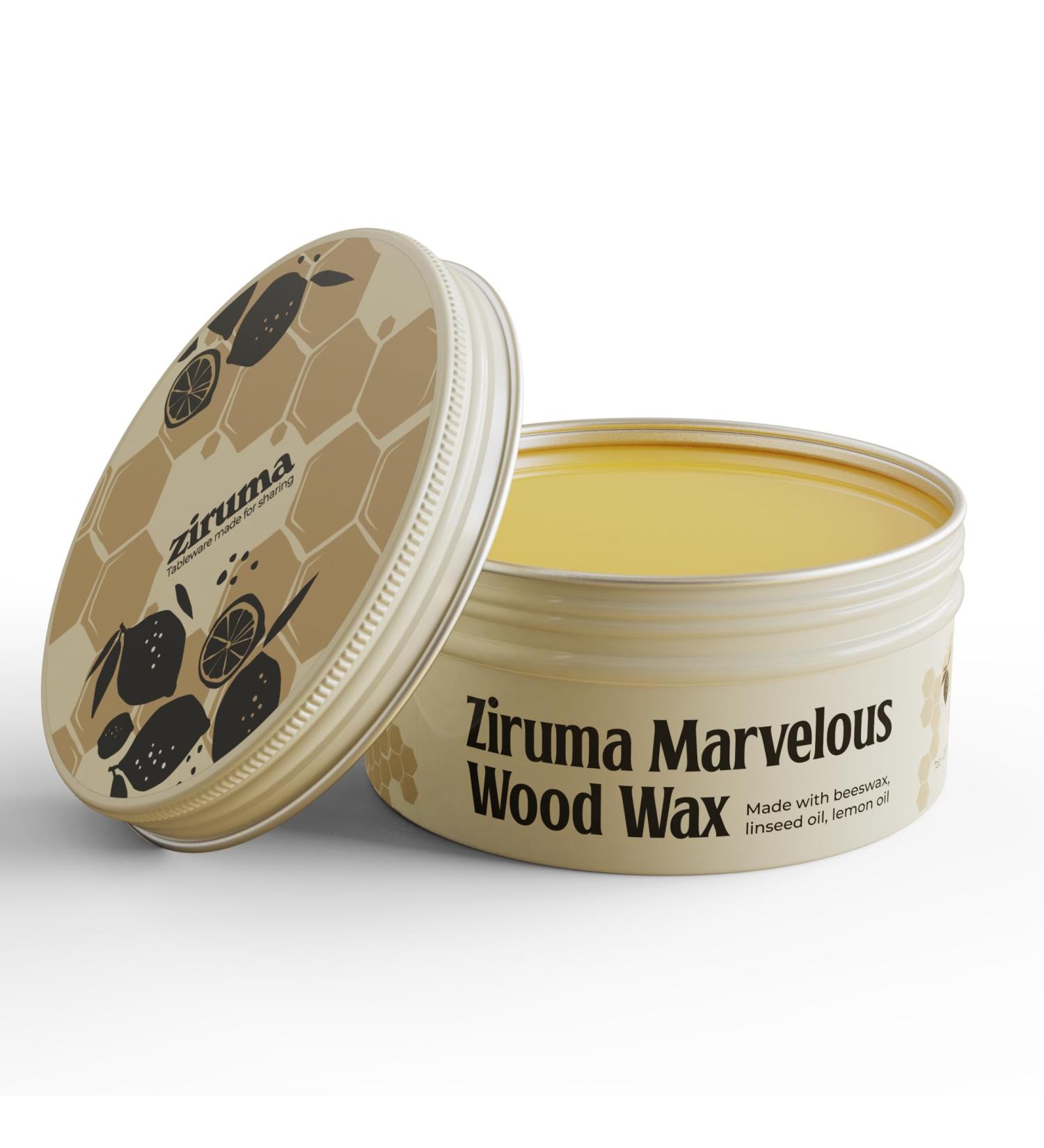 Ziruma Premium Beeswax for Cutting Boards - Food Grade Wood Wax (7 oz) | Natural Wood Conditioner for Butcher Blocks & Utensils - No Mineral Oil - Buy Online on GoSupps.com