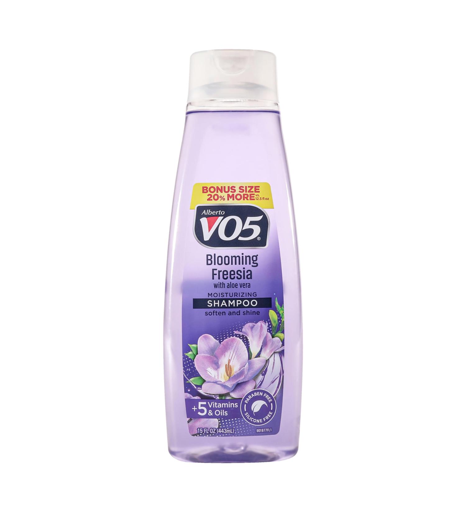 Alberto VO5 Blooming Freesia Moisturizing Shampoo | Hydrating Coconut Milk Vitamin E & Biotin | Long Lasting Fragrance - 15 oz - Buy Online on GoSupps.com