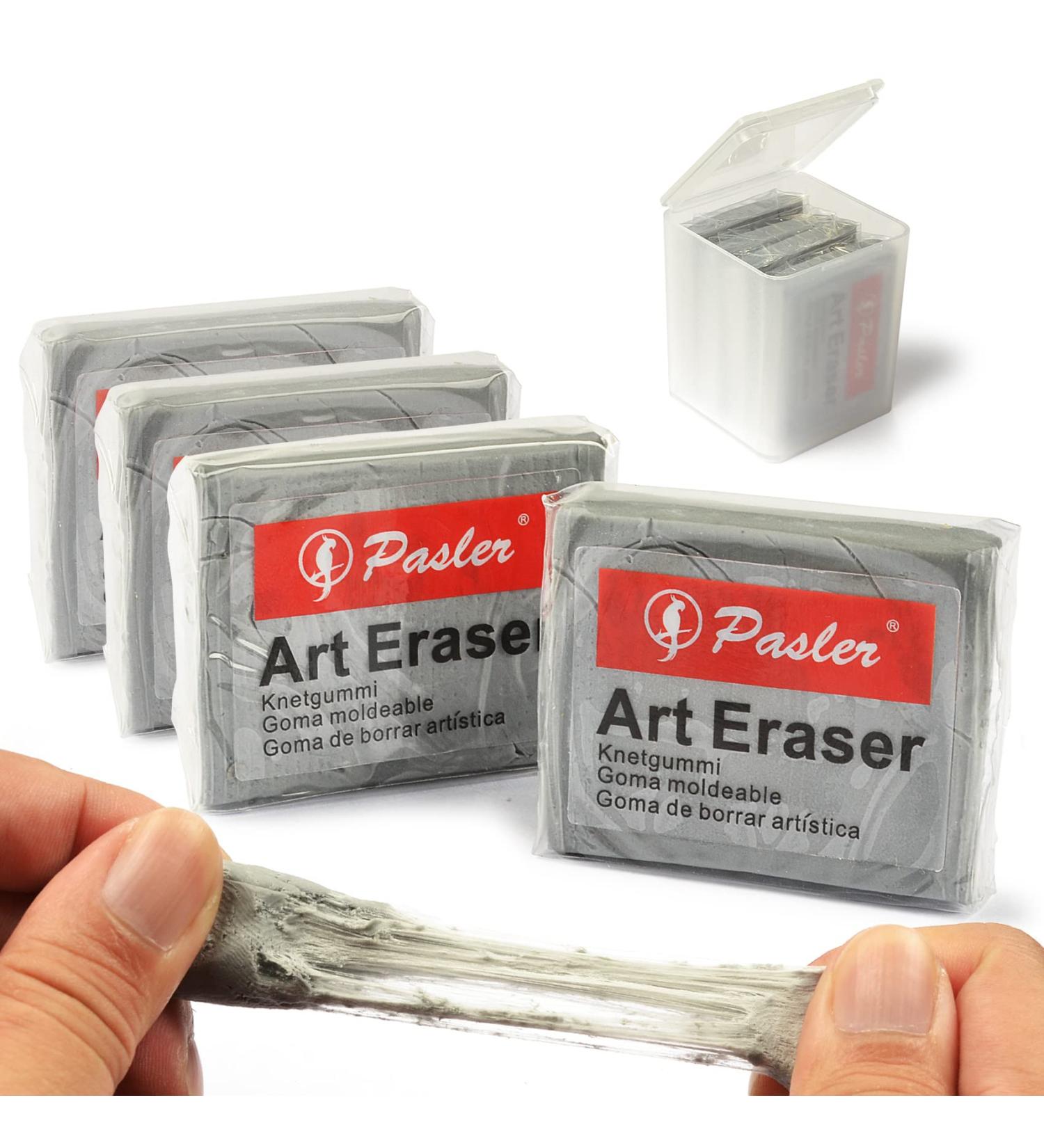 Pasler Kneaded Eraser Grey 4 Pack - Sketching Tool for Blending, Shading, and Correcting - Set of 4 - Buy Online on GoSupps.com