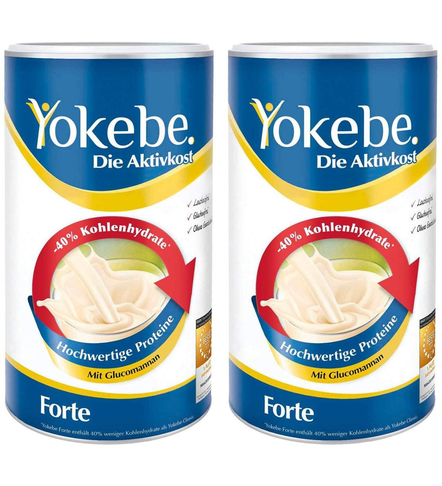 Yokebe Forte slimming pack 2 x 500 g powder new formula