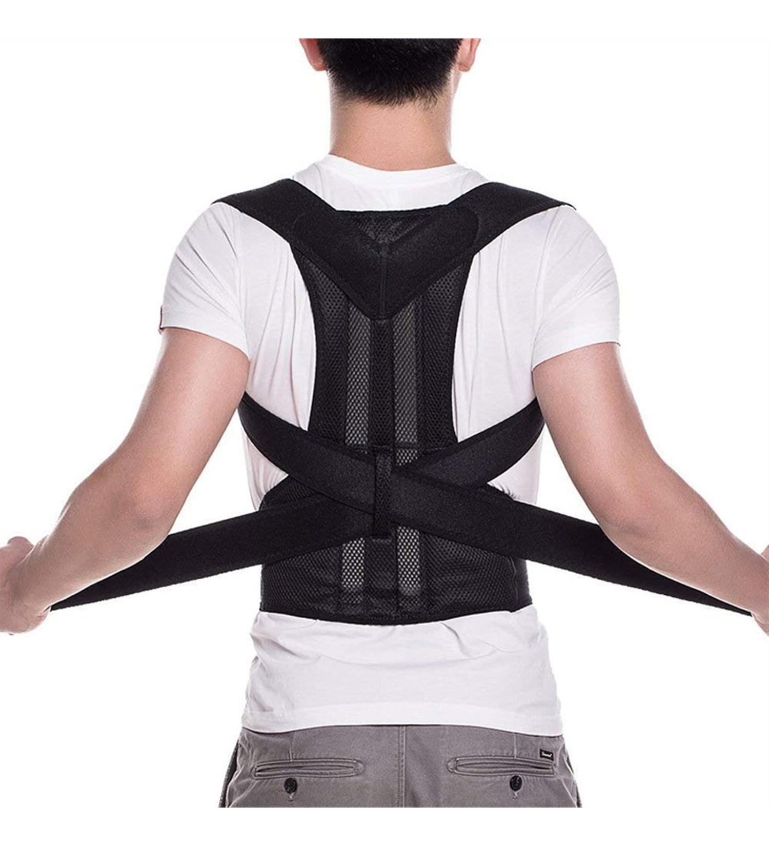 Posture Correction Belt Fitness Harness Adjustable Shoulder Strap Back Brace Clavicle Support Suitable for Male and Female Makes Exercise More Efficient (Color : Black Size : XXL) (Black Xx (Black Black Medium - Buy Online on GoSupps.com