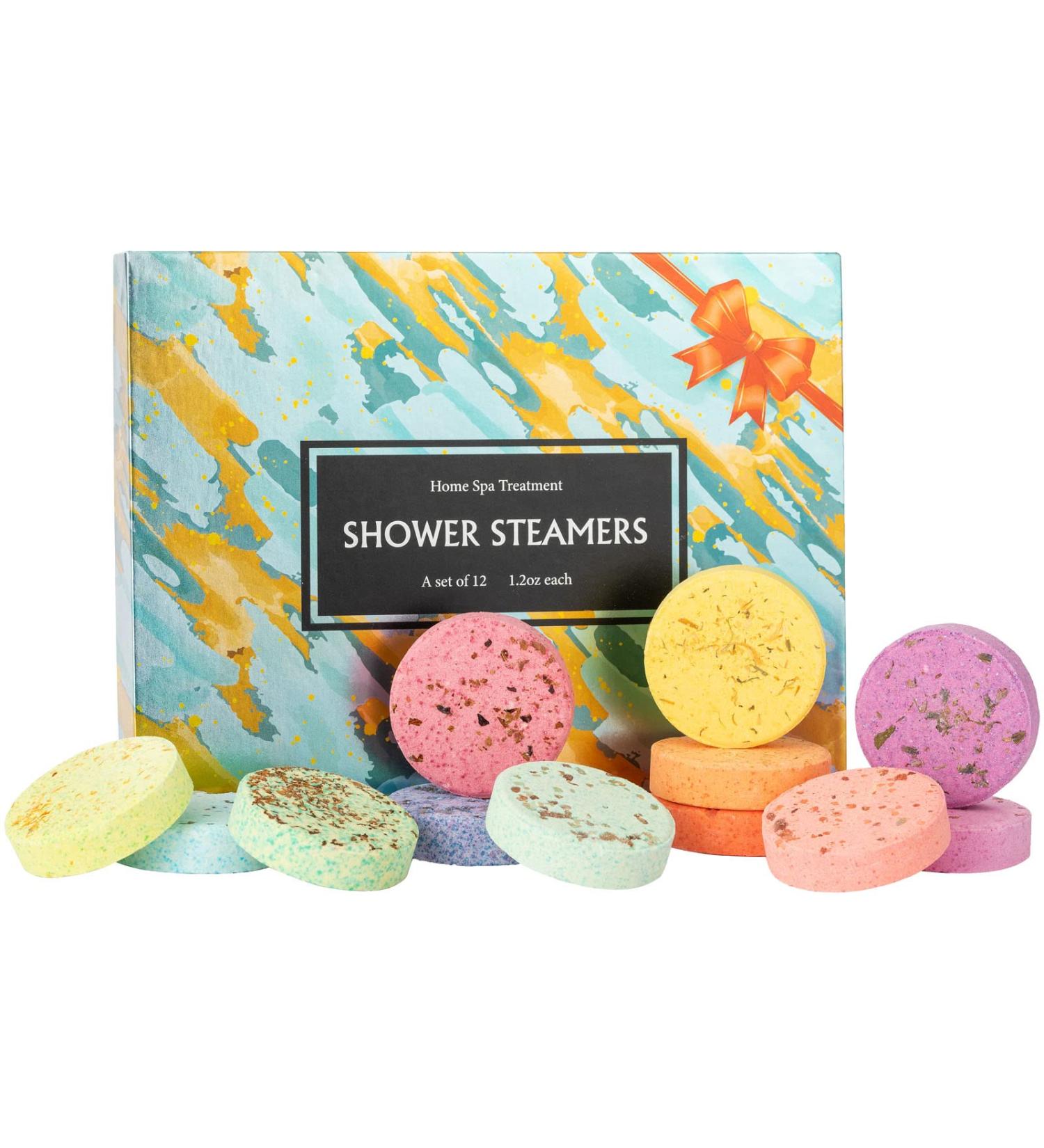 Shower Steamers Aromatherapy 12 Pack Essential Oil Bath Bombs for Stress Relief and Self Care - Relaxing Gifts for Women, Mom, Her - Ideal for Birthday, Valentine's Day (Set A) - Buy Online on GoSupps.com