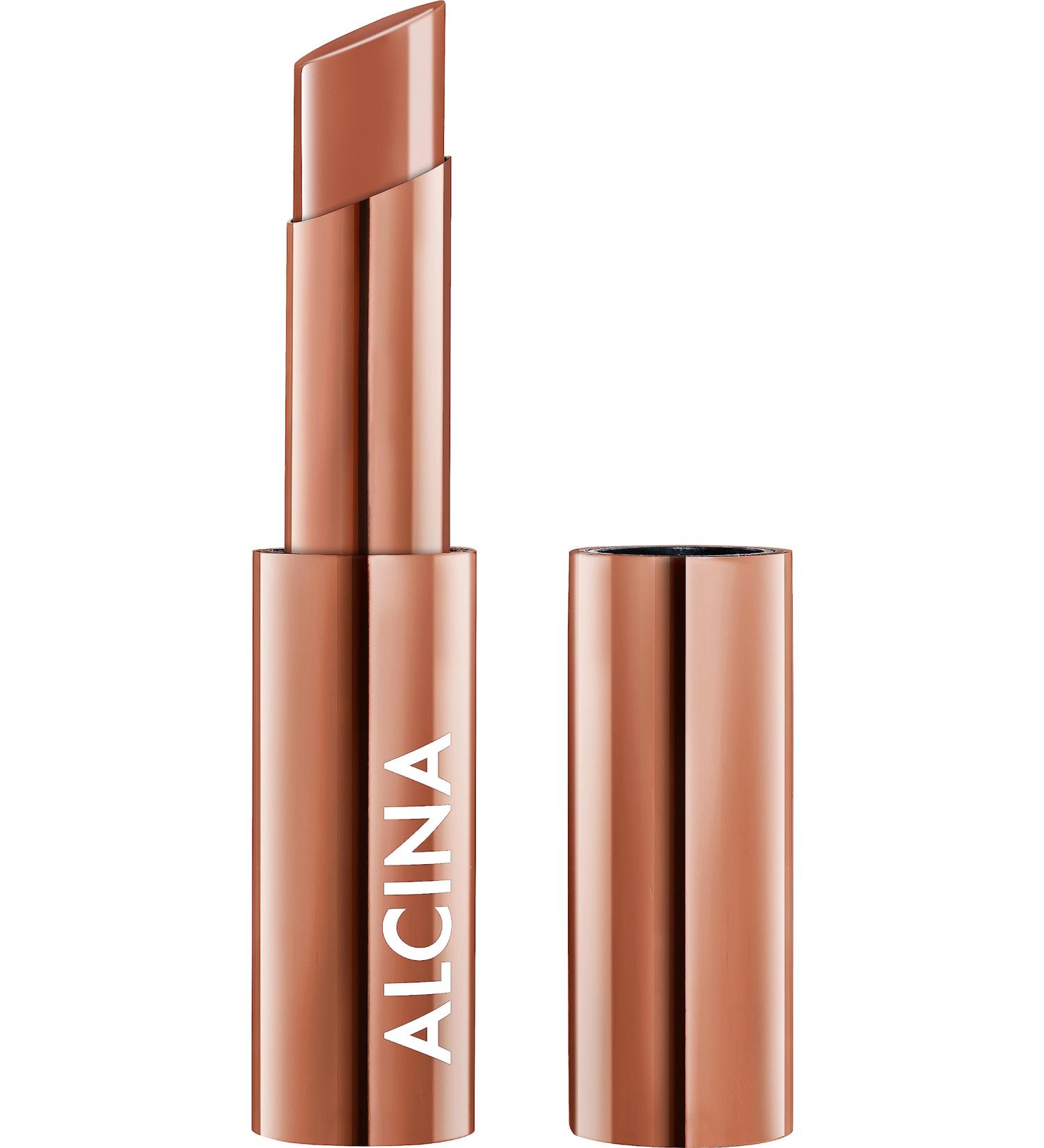 Dr AS ALCINA Nutri Lipstylo Toffee Caring lipstick with transparent color gloss cares for the lips revitalizes and reduces lip wrinkles natural oils and waxes and sesame extract - Buy Online on GoSupps.com