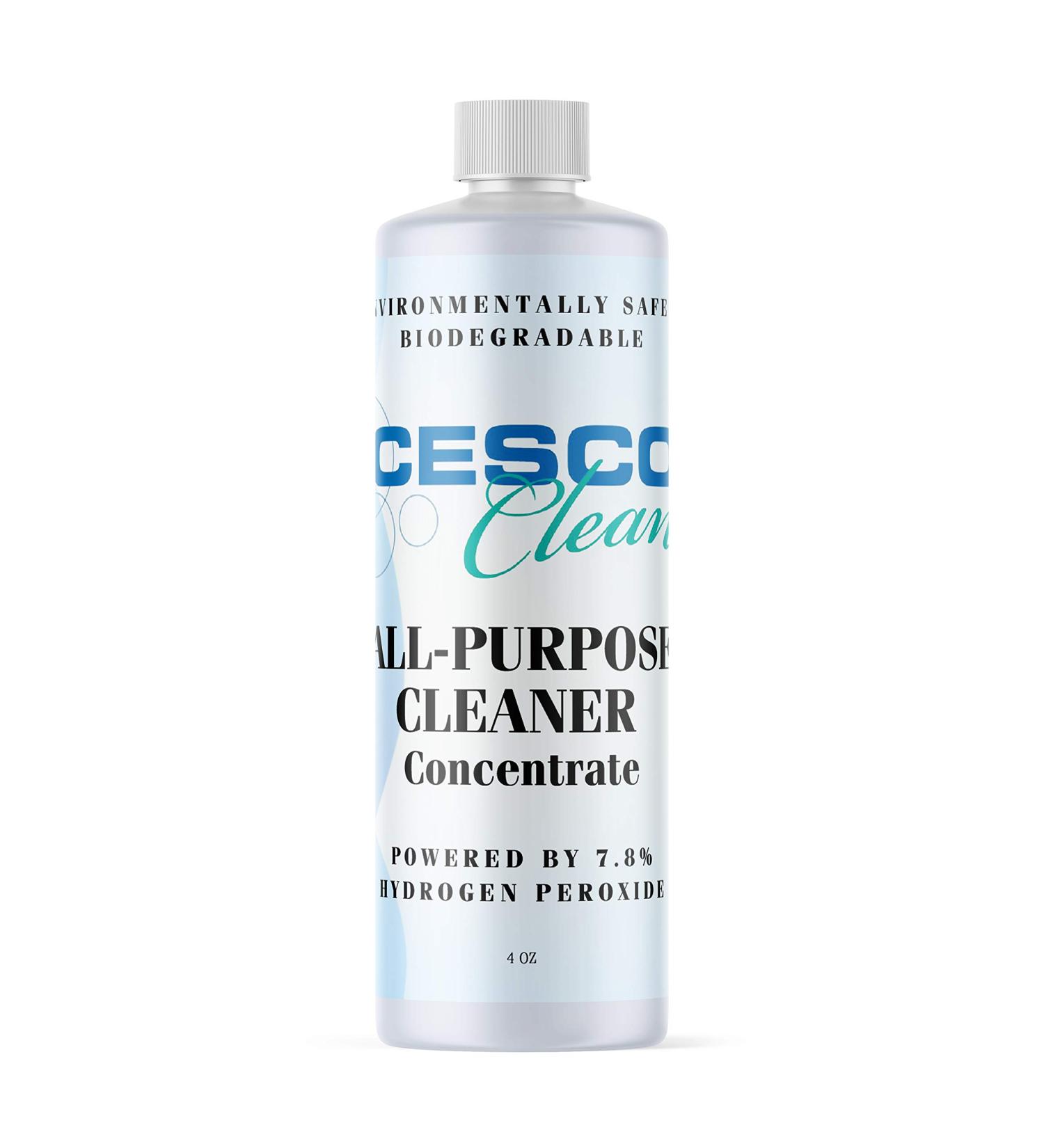 Cesco Solutions All-Purpose Hydrogen Peroxide Cleaner 7.8% - Multi-Purpose Stain Remover for Grout Grease & Dirt - 4oz - Buy Online on GoSupps.com