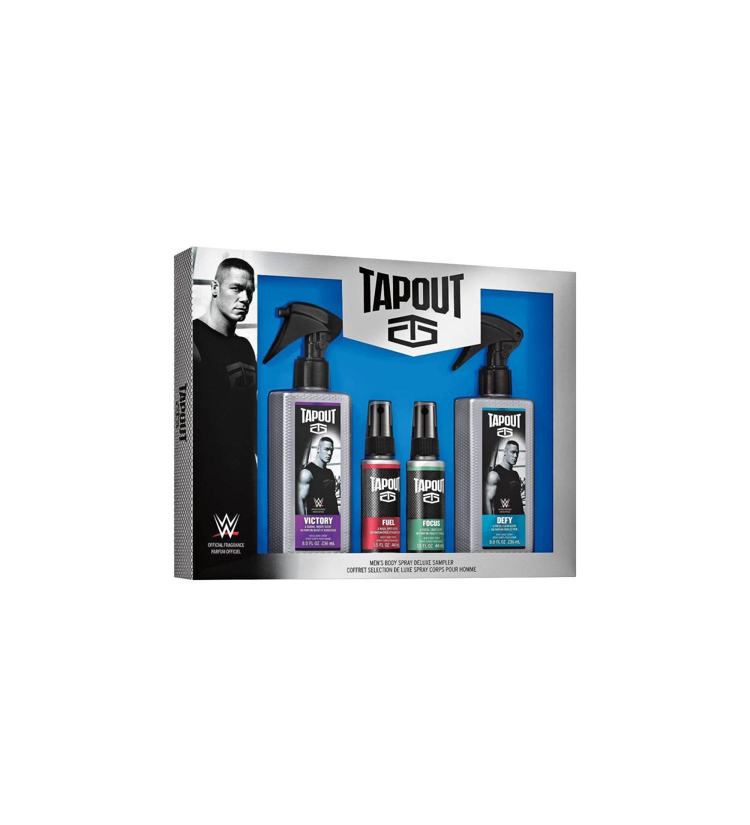 Tapout by Tapout Men's Body Spray Sampler Set of 4items, pack of 1