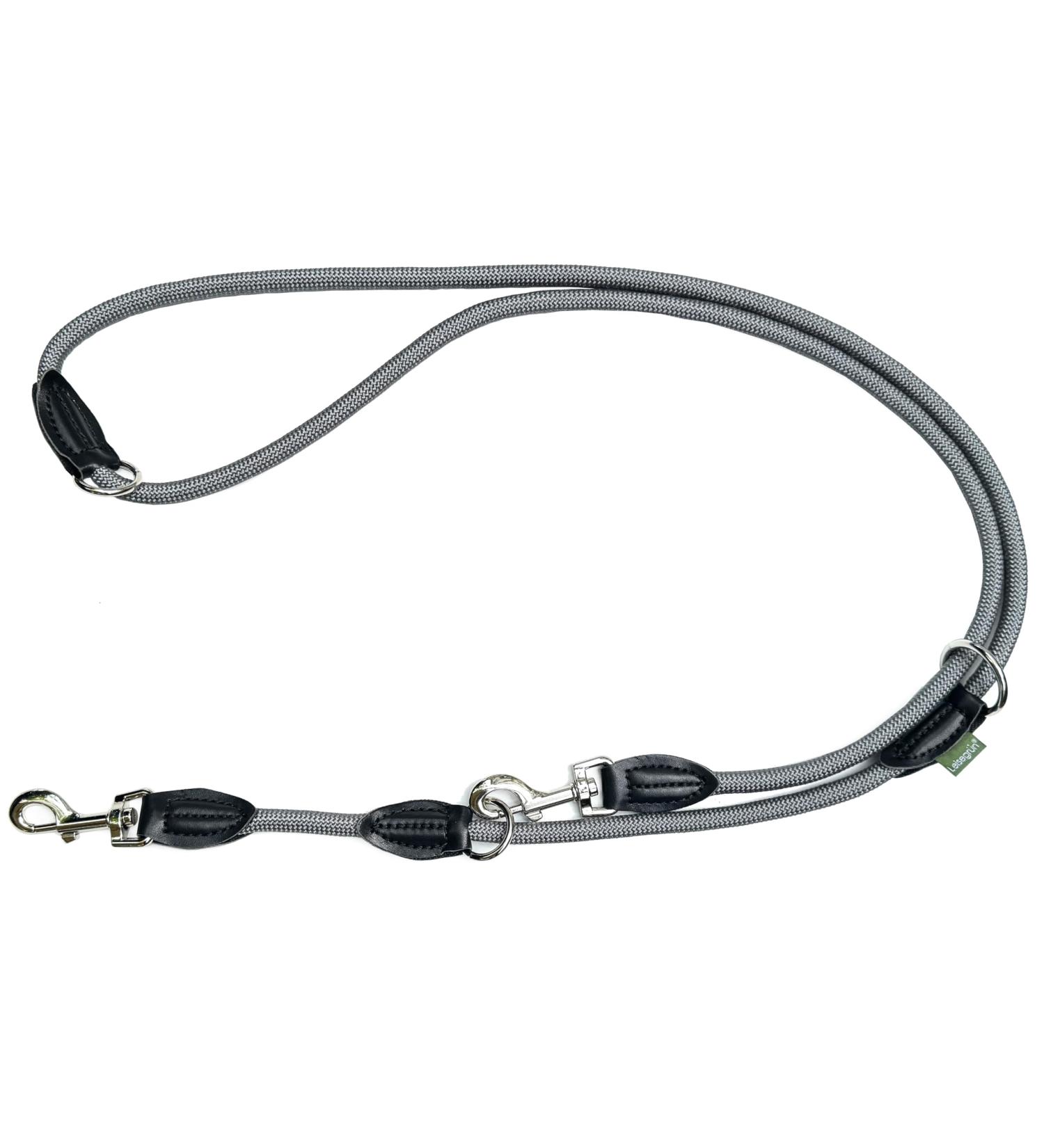 Leitengr n Dog Leash Derby - 2m Adjustable Nylon Leash for Medium to Large Dogs | Robust Pigeon Gray Design - Buy Online on GoSupps.com