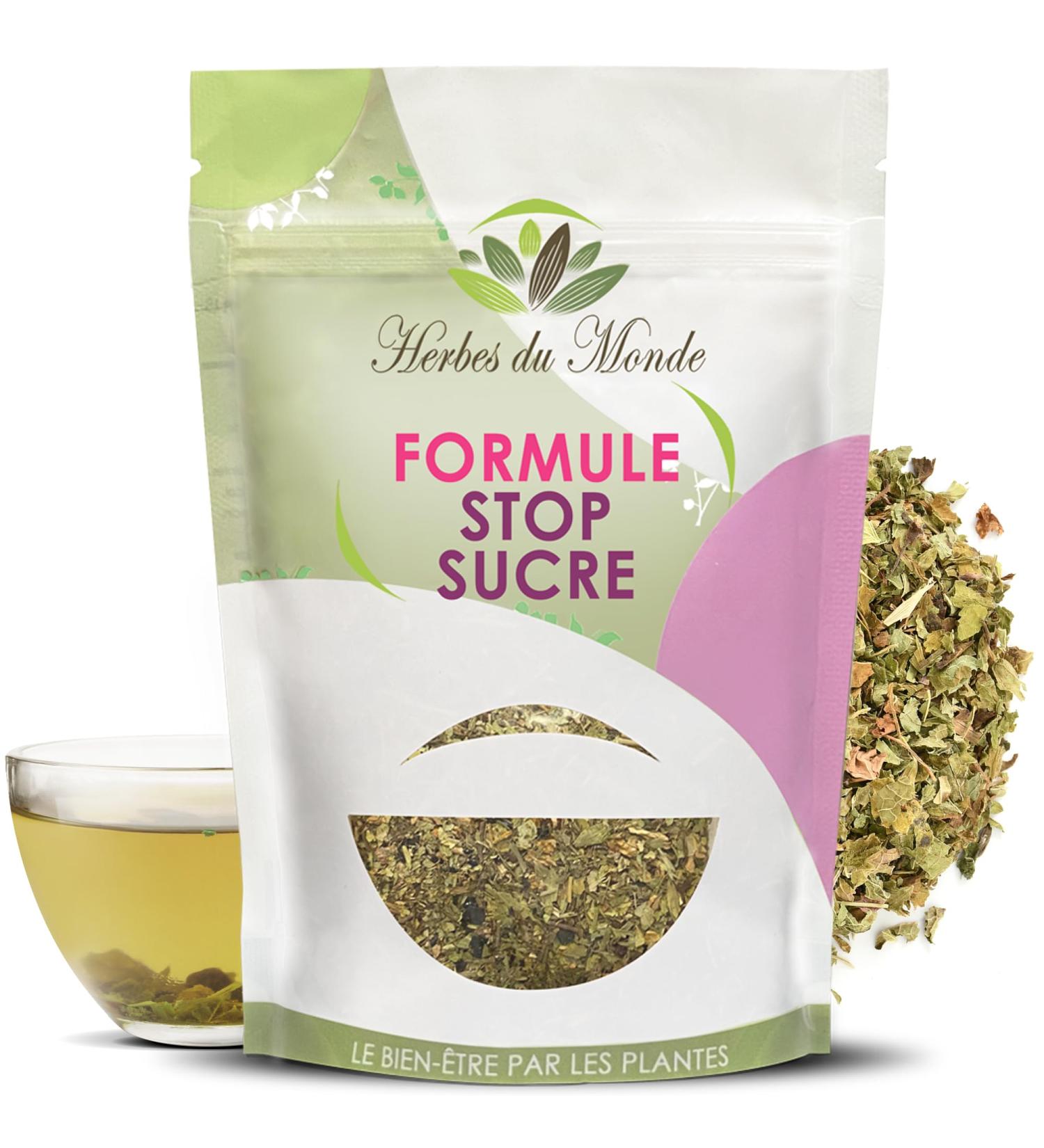 Herbes du Monde Tisane Stop Natural Sugar Infusion Stop Sugar Detox Plant Mix 50g - Buy Online on GoSupps.com