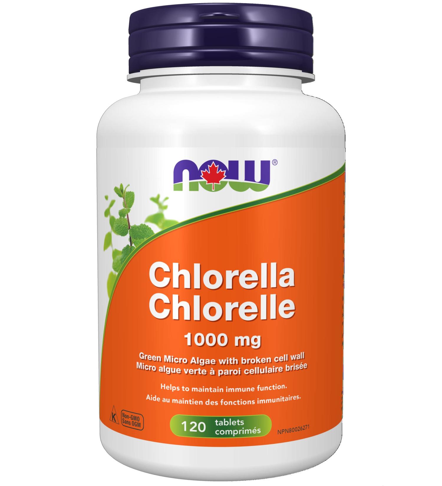 NOW Supplements Chlorella 1 000 mg Broken Cell Wall Tablets 120 Count 120 count (Pack of 1) - Buy Online on GoSupps.com