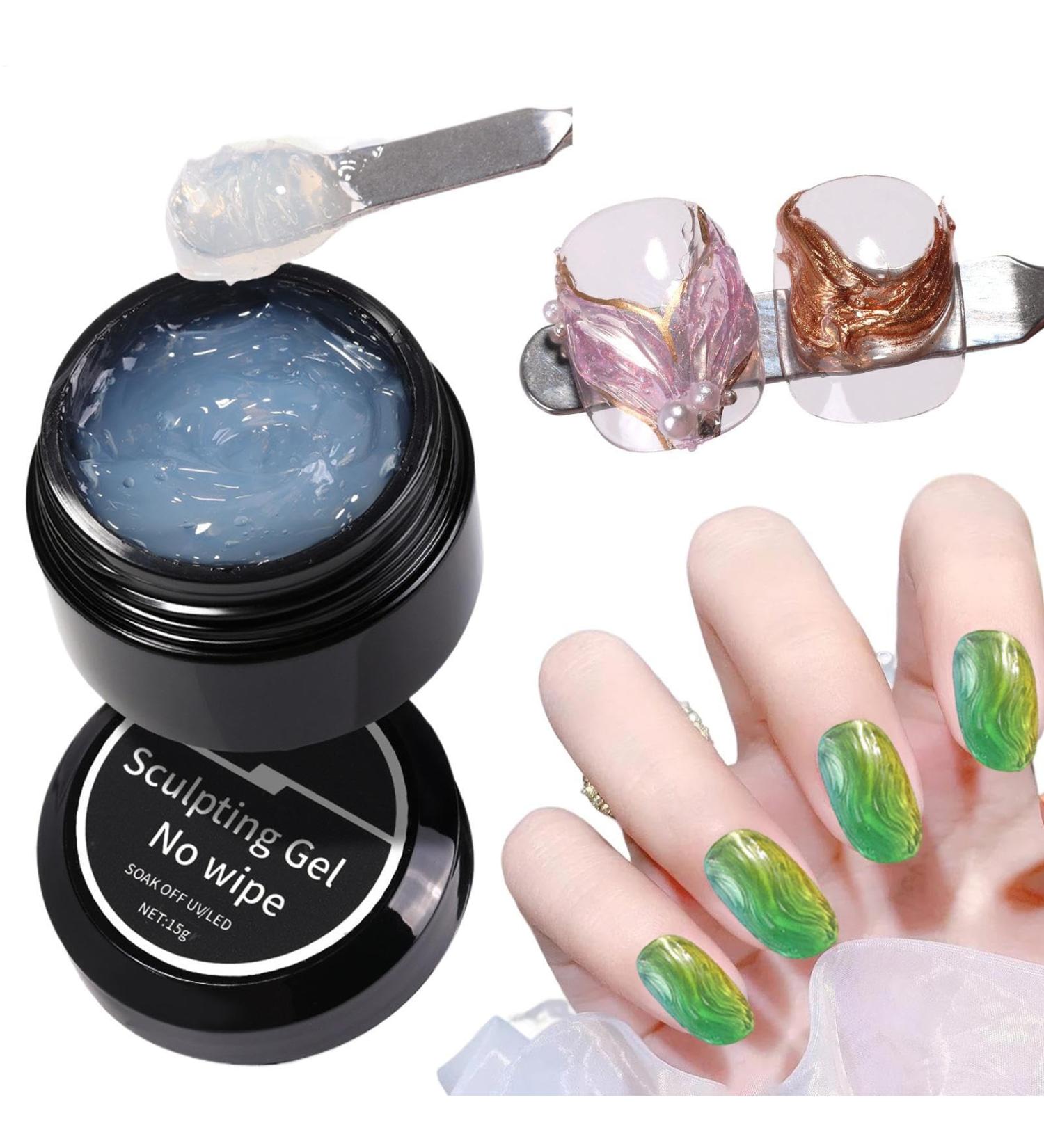 Nail Sculpting Gel Leave-In Sculpting Gel for Nails | Non-Drip Adhesive for Passionate Artists Beginners and Creative Stylists - Buy Online on GoSupps.com