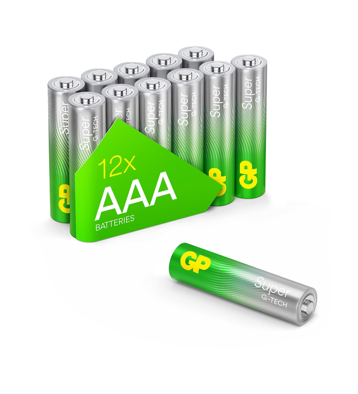 Buy AAA Battery GP Alkaline Super 1.5V - Pack of 12 | International Shipping Available - Buy Online on GoSupps.com