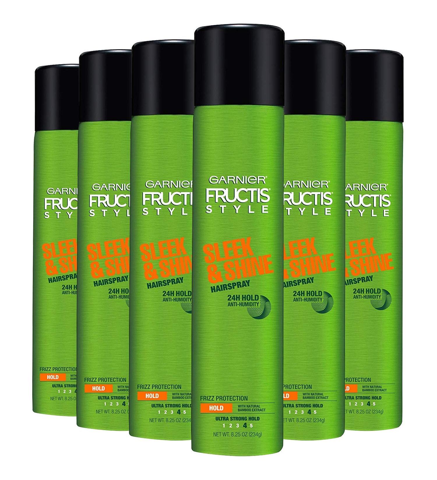 Garnier Fructis Style Sleek & Shine Hairspray All Hair Types 8.25 Ounce (6-Pack) - Buy Online on GoSupps.com