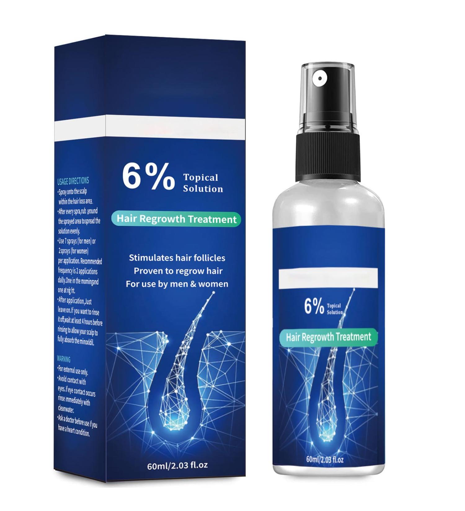 6% Hair Growth Serum For Men And Hair Regrowth Treatment For Stronger Thicker Longer Hair Help to Stop Thinning and Loss Hair 60 ML - Buy Online on GoSupps.com