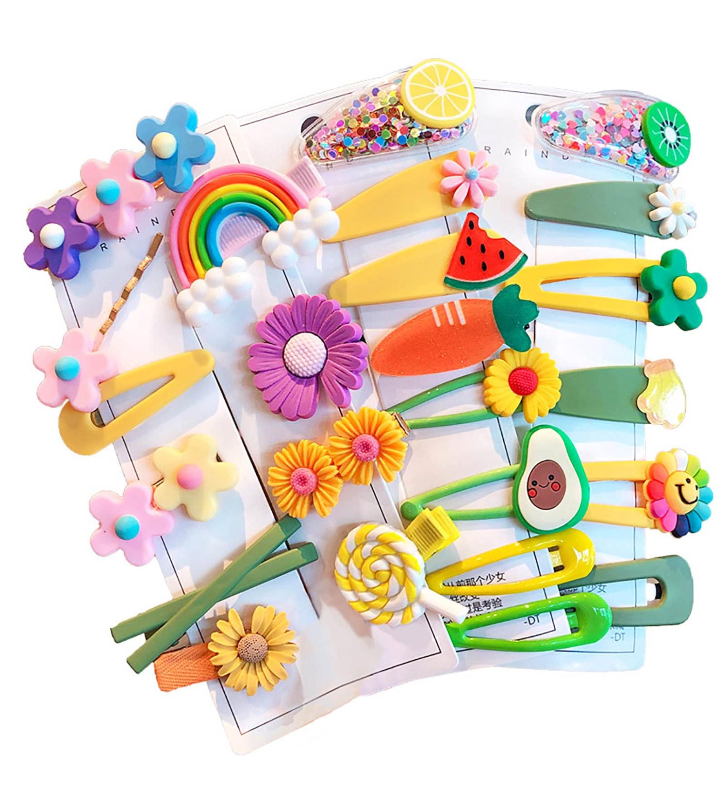 24-Piece Asfins Hair Clips Set for Girls | Stylish Baby Hair Accessories for Toddlers & Children - Buy Online on GoSupps.com