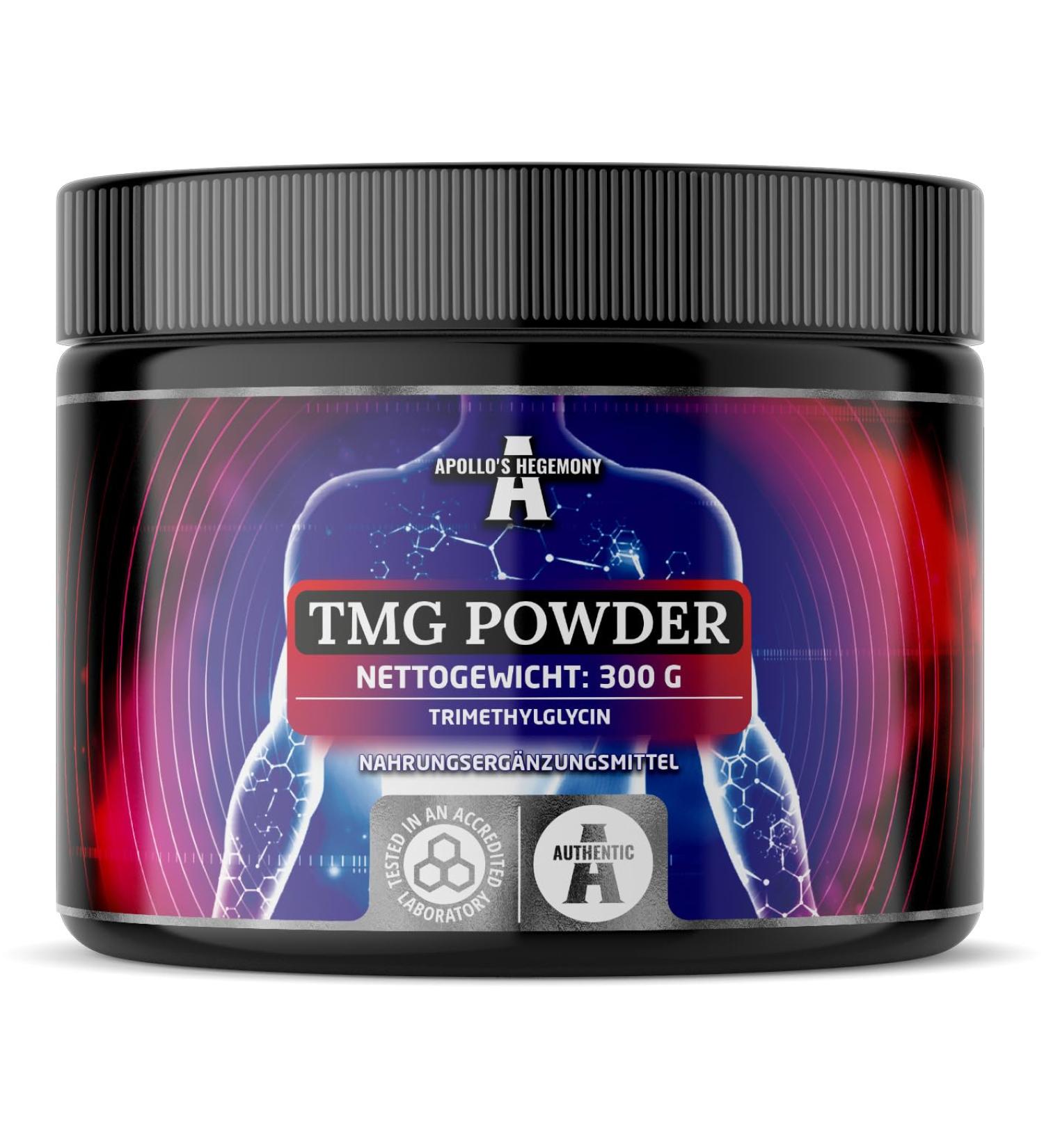 TMG Powder 300g - 2000mg Trimethylglycine per Serving - 150 Portions - Additive-Free - Branched-Chain Amino Acids - Apollo s Hegemony - Buy Online on GoSupps.com