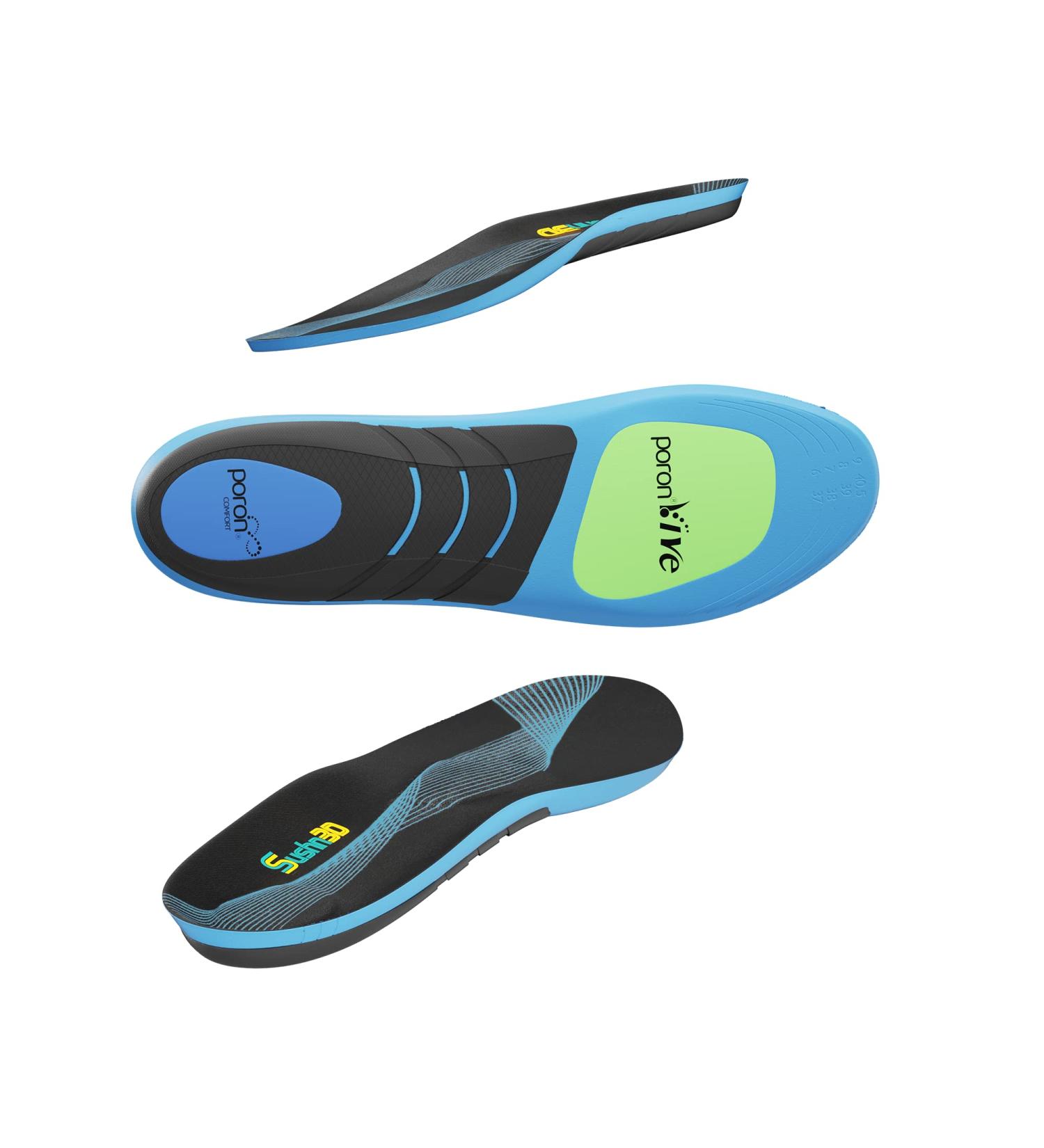 Sushn3D Plantar Fasciitis Insoles | Arch Support Orthotic Inserts | Shock Absorption Running Insoles | XS Size Men 2-6 Women 4-8 - Buy Online on GoSupps.com