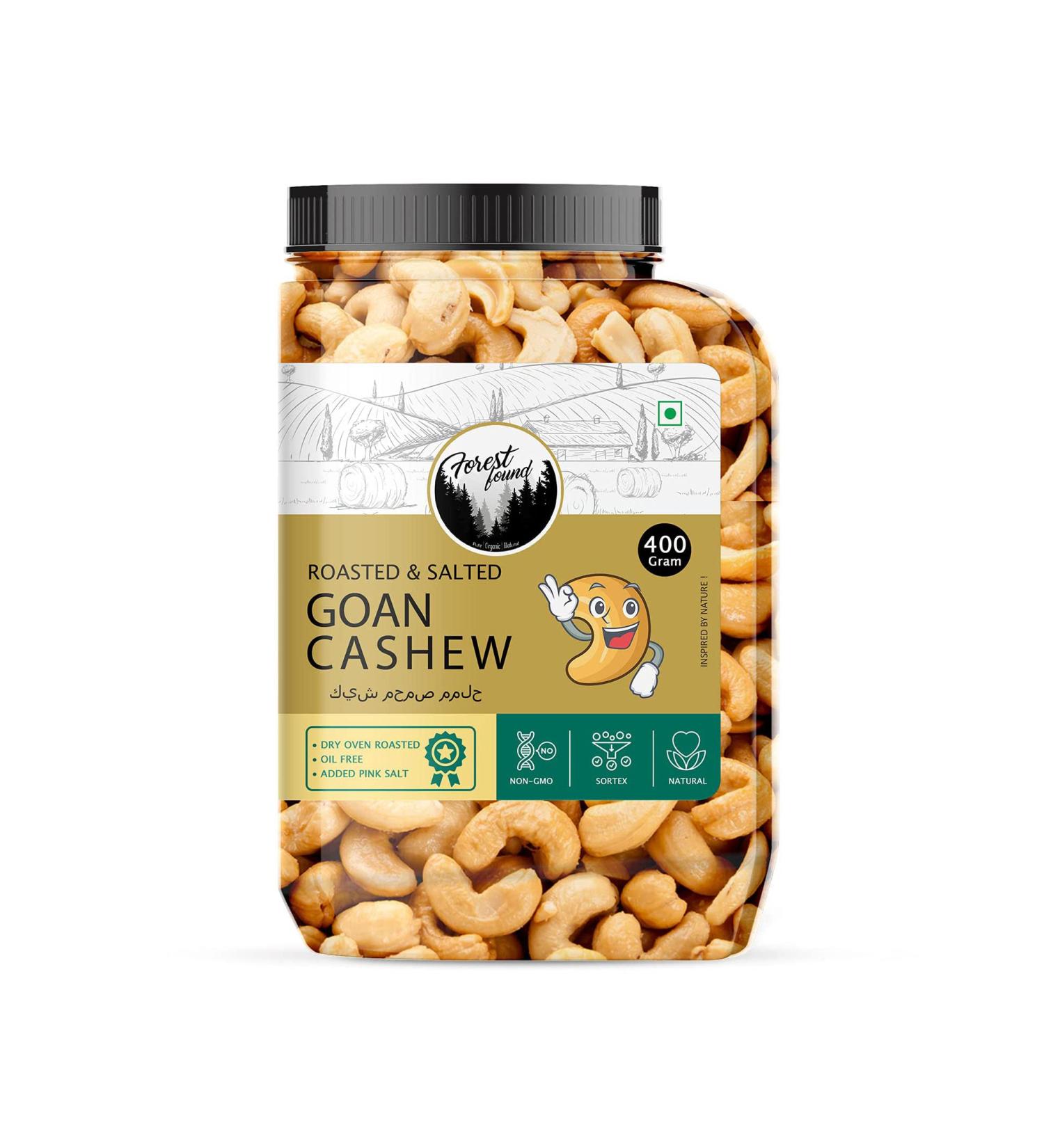 Forest Found Oven Roasted And Salted Cashew Nuts (400 Gm)