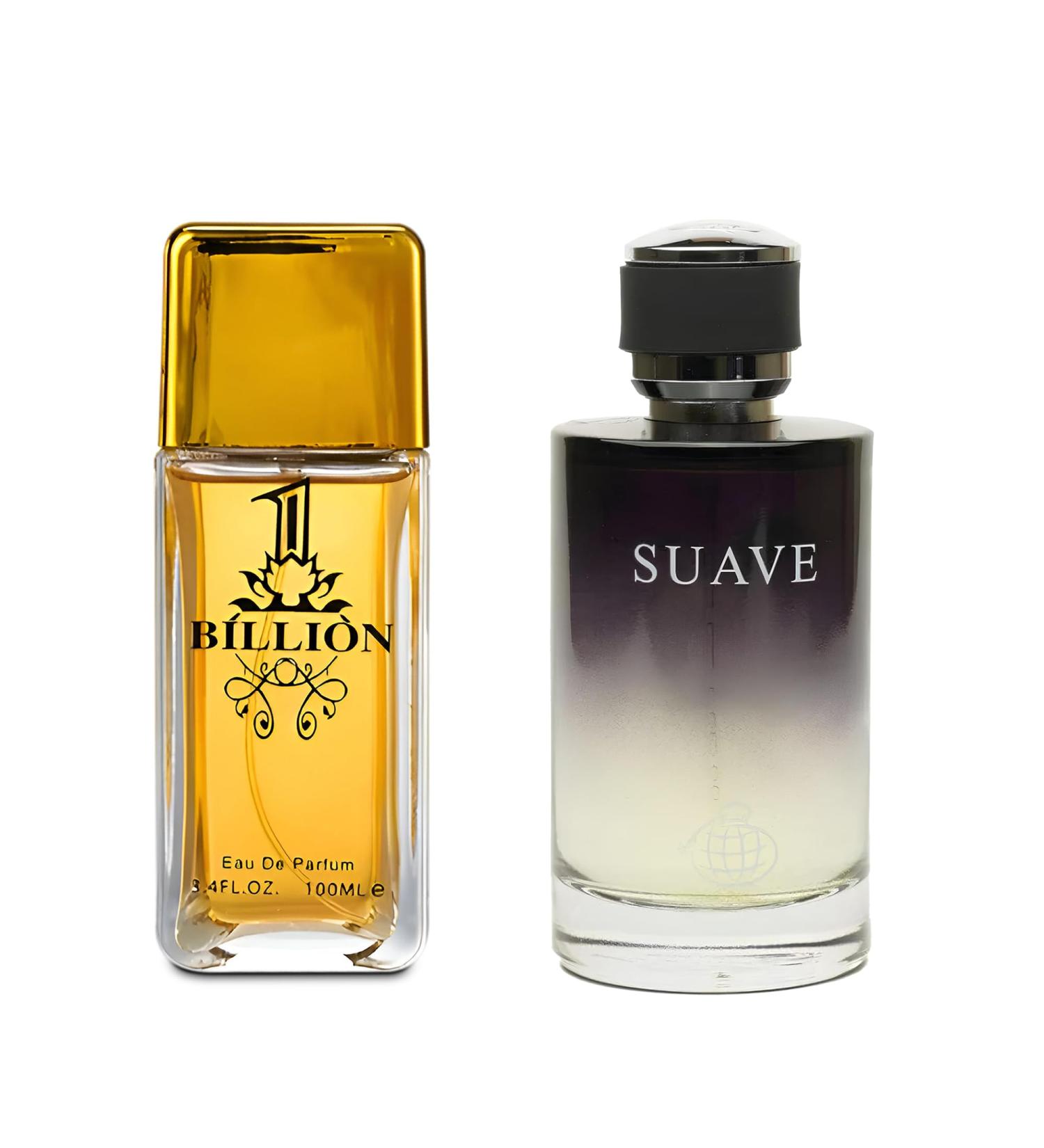 1 Billion&Suave Combo Men's Cologne- Eau De Toilette Spray Perfume Fragrance For Men- Daywear Casual Daily Cologne Set 3.4 Oz Bottle- Ideal EDT Beauty Gift for Birthday Anniversary - Buy Online on GoSupps.com