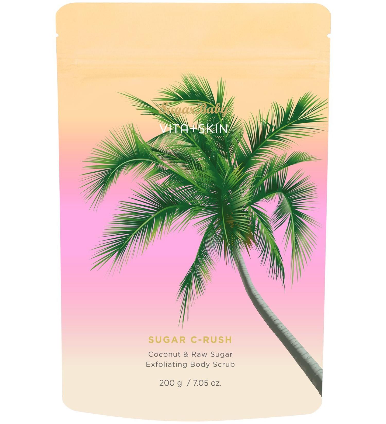 Shop SugarBaby Vita Skin Sugar Crush Exfoliating Body Scrub - Coconut & Raw Sugar 7.05 oz | International Shipping Available - Buy Online on GoSupps.com