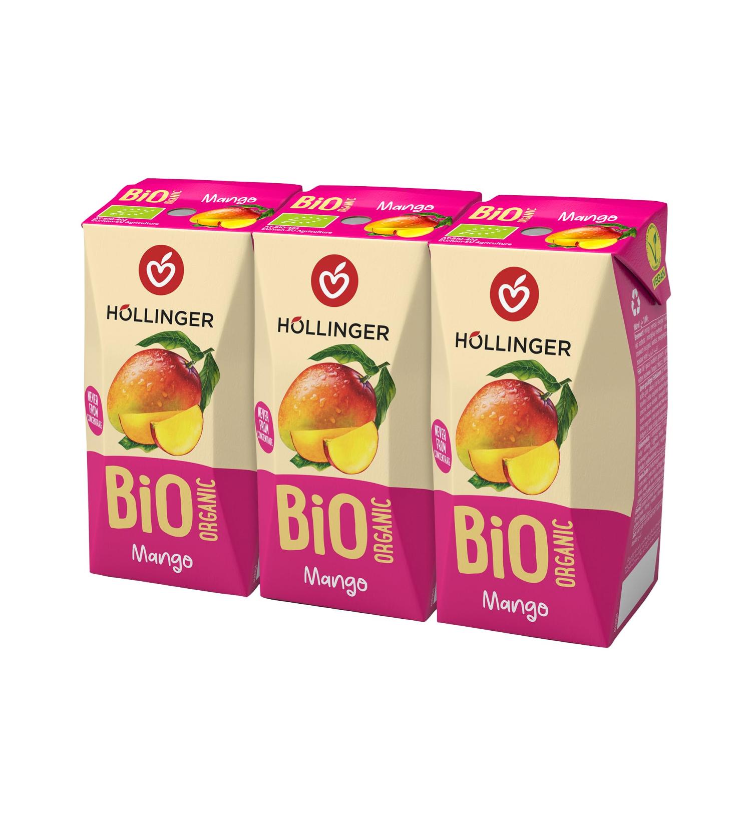 H llinger Bio Jus de Mangue Organique Pack de 3 x 200ml Sans Sucre Ajout Premium V g talien Boisson Naturelle - Buy Online on GoSupps.com
