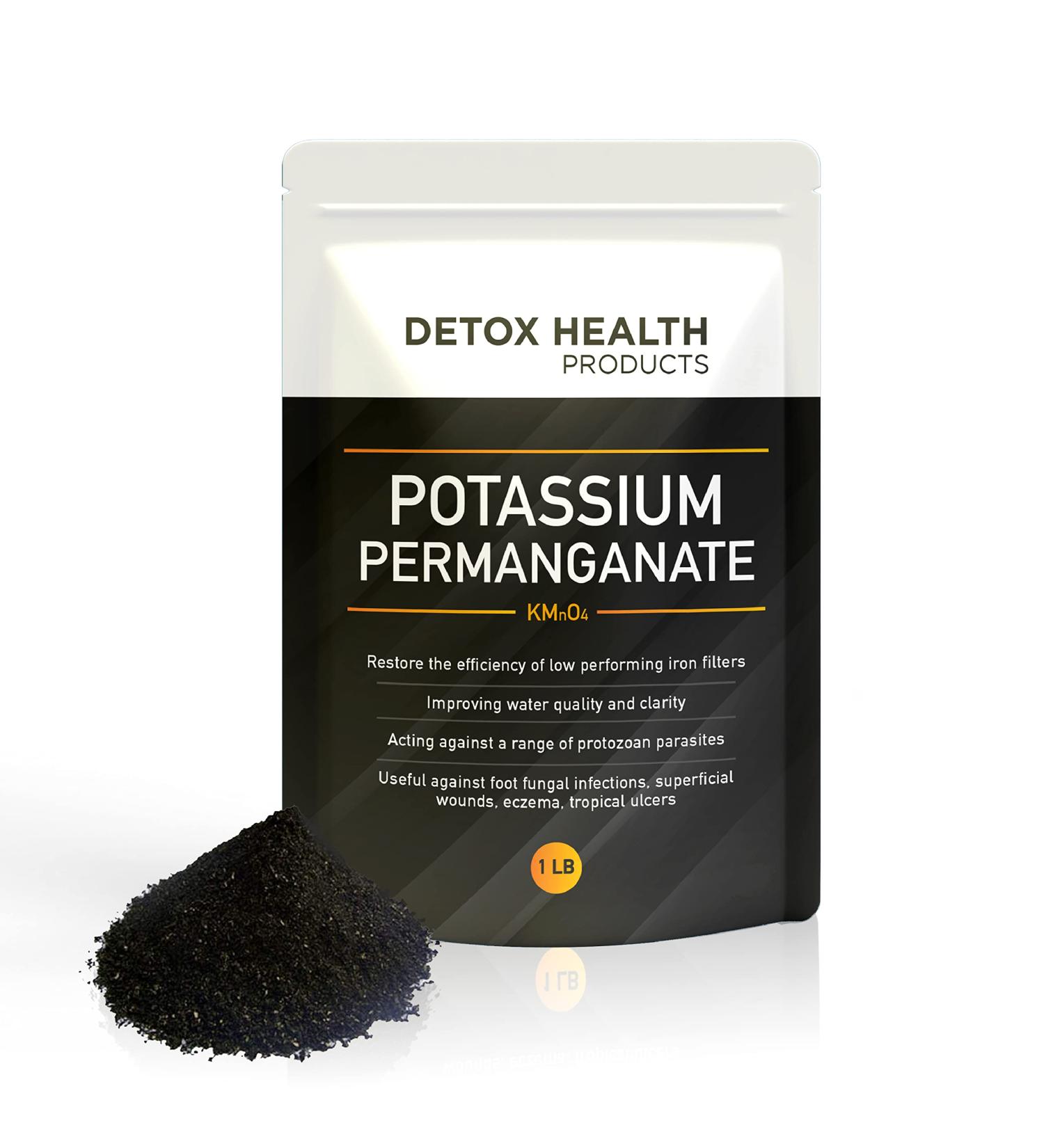 Potassium Permanganet - Free Flowing Powder - Detox Health Products - 2OZ - Buy Online on GoSupps.com