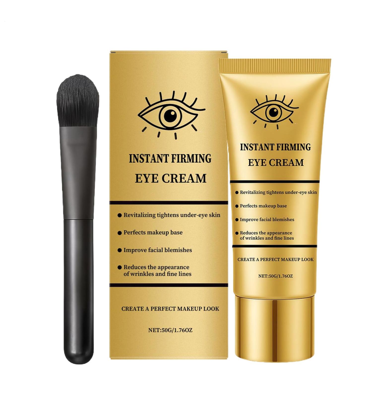  Generisch Firming eye cream - 50 ml - Natural eye care for firmer skin - Morning evening after sleep at home while traveling by plane - Under makeup for women and men - Buy Online on GoSupps.com