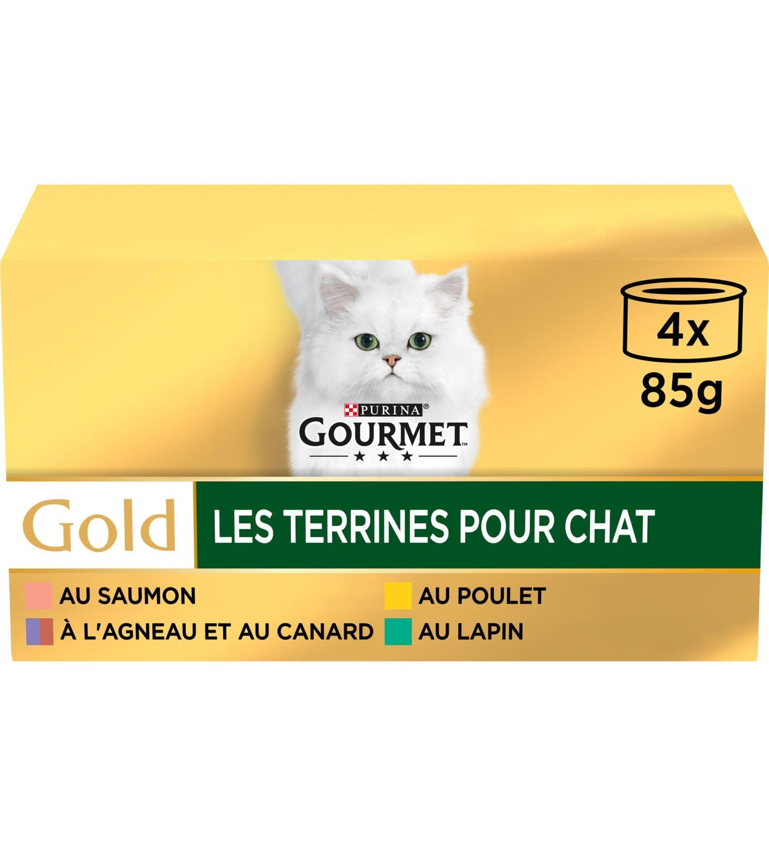 Gourmet Les Terrines 4 x 85g - Rabbit Chicken Lamb Duck Salmon | 24 Pack - Premium International Shipping - Buy Online on GoSupps.com