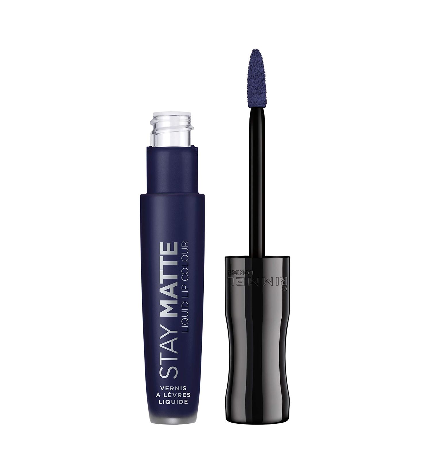Rimmel Stay Matte Liquid Lip Colour 830 Blue Iris - Long-lasting Matte Finish Lipstick (1 Piece) | International Shipping Available - Buy Online on GoSupps.com