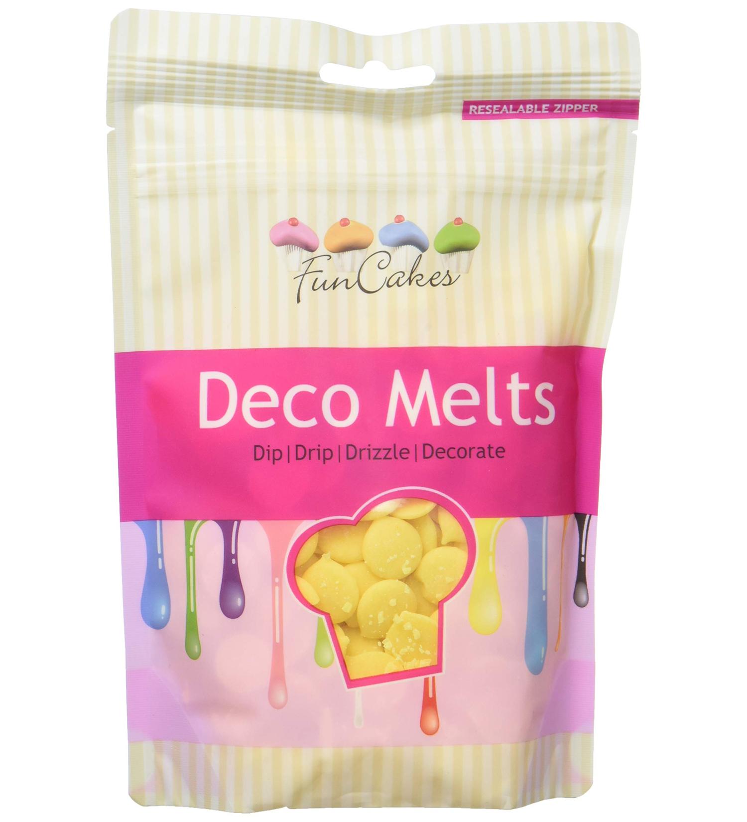 FunCakes Deko Melts Yellow - 2 Pack (2 x 250g) | Ideal for Baking & Decorating | Shop Internationally - Buy Online on GoSupps.com