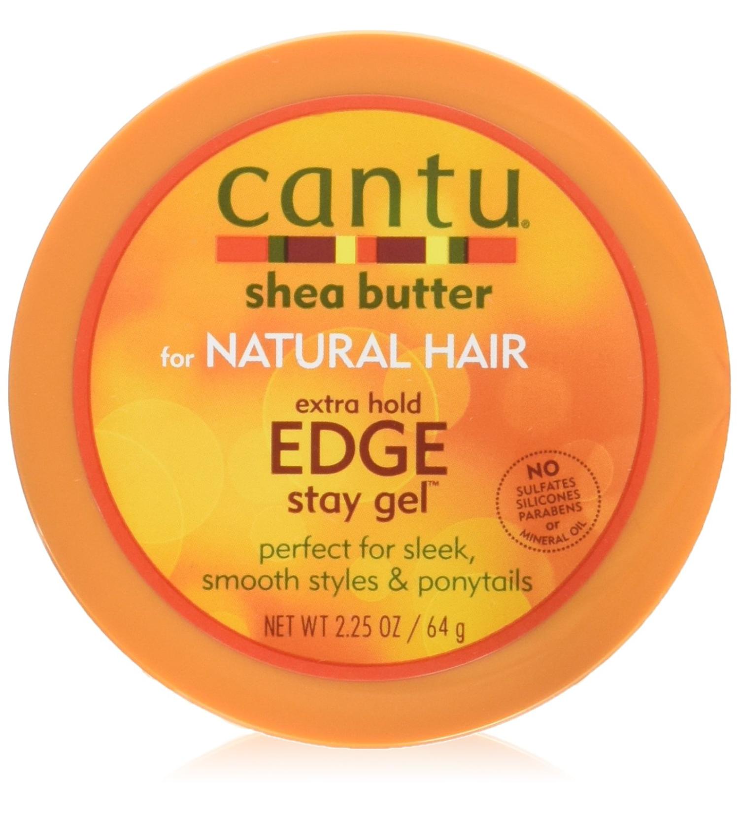 Cantu Shea Butter Edge Stay Gel for Natural Hair | Extra Hold, 2.25 oz - Buy Online on GoSupps.com