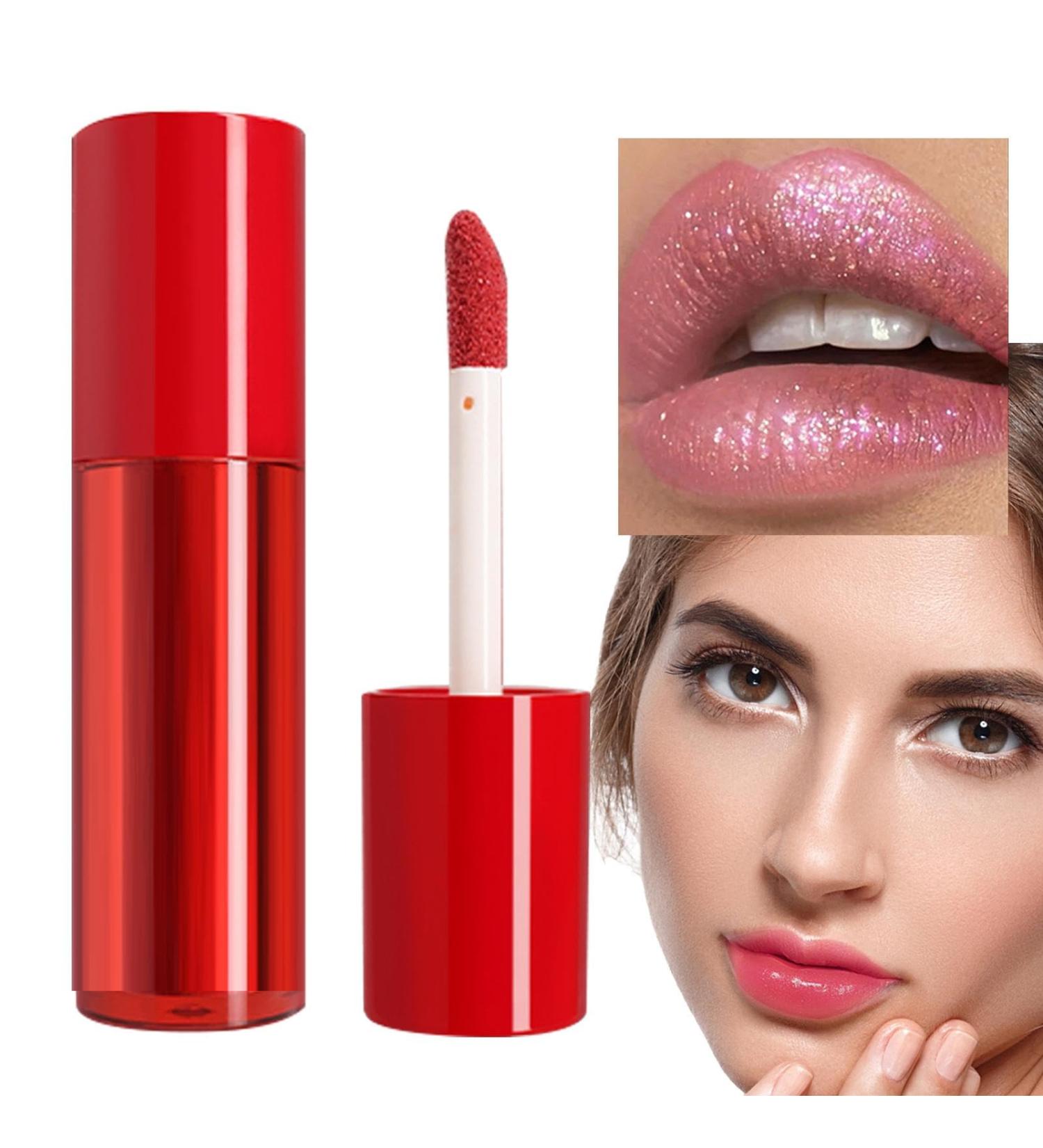  Huyeruie Lip Gloss - Long-lasting waterproof lipstick | Different lip color shades | Glossy shiny matte lip gloss for meetings - Buy Online on GoSupps.com
