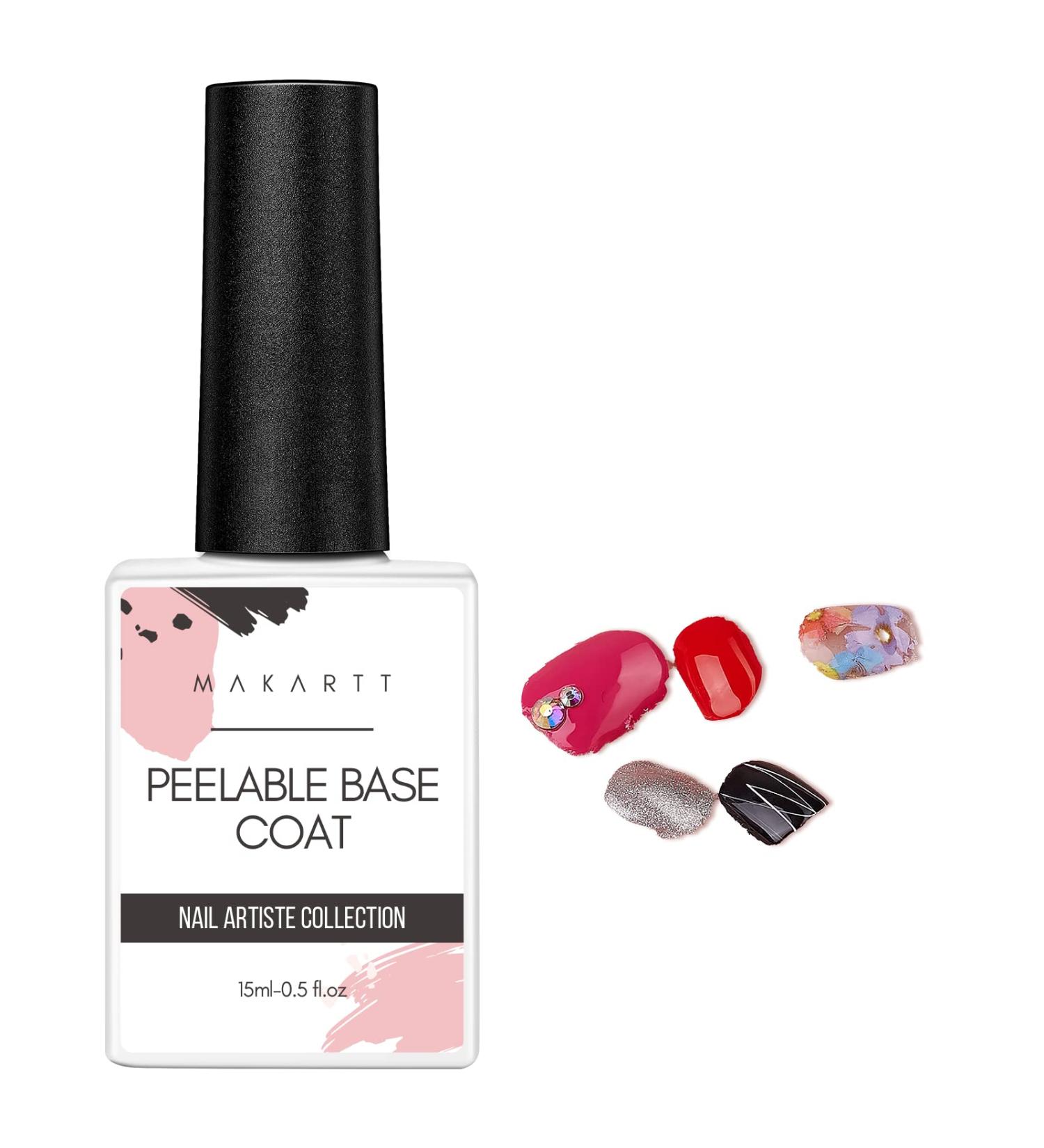 Makartt Peel Off Base Coat 15ml - Clear Water Based Primer for Gel Nail Polish Removal - Buy Online on GoSupps.com