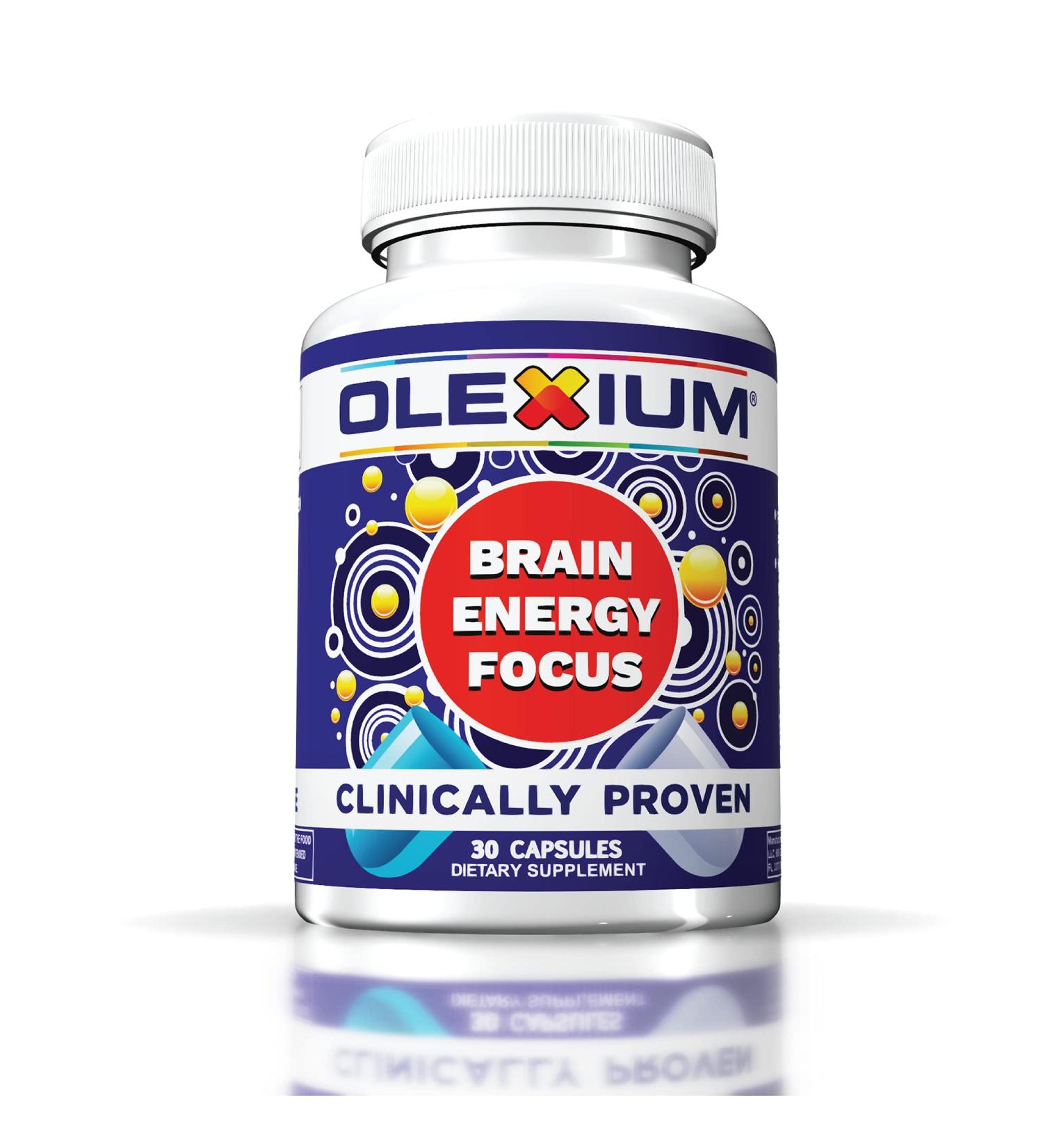Olexium Brain Energy & Focus Supplement - 30 Count - Buy Online on GoSupps.com