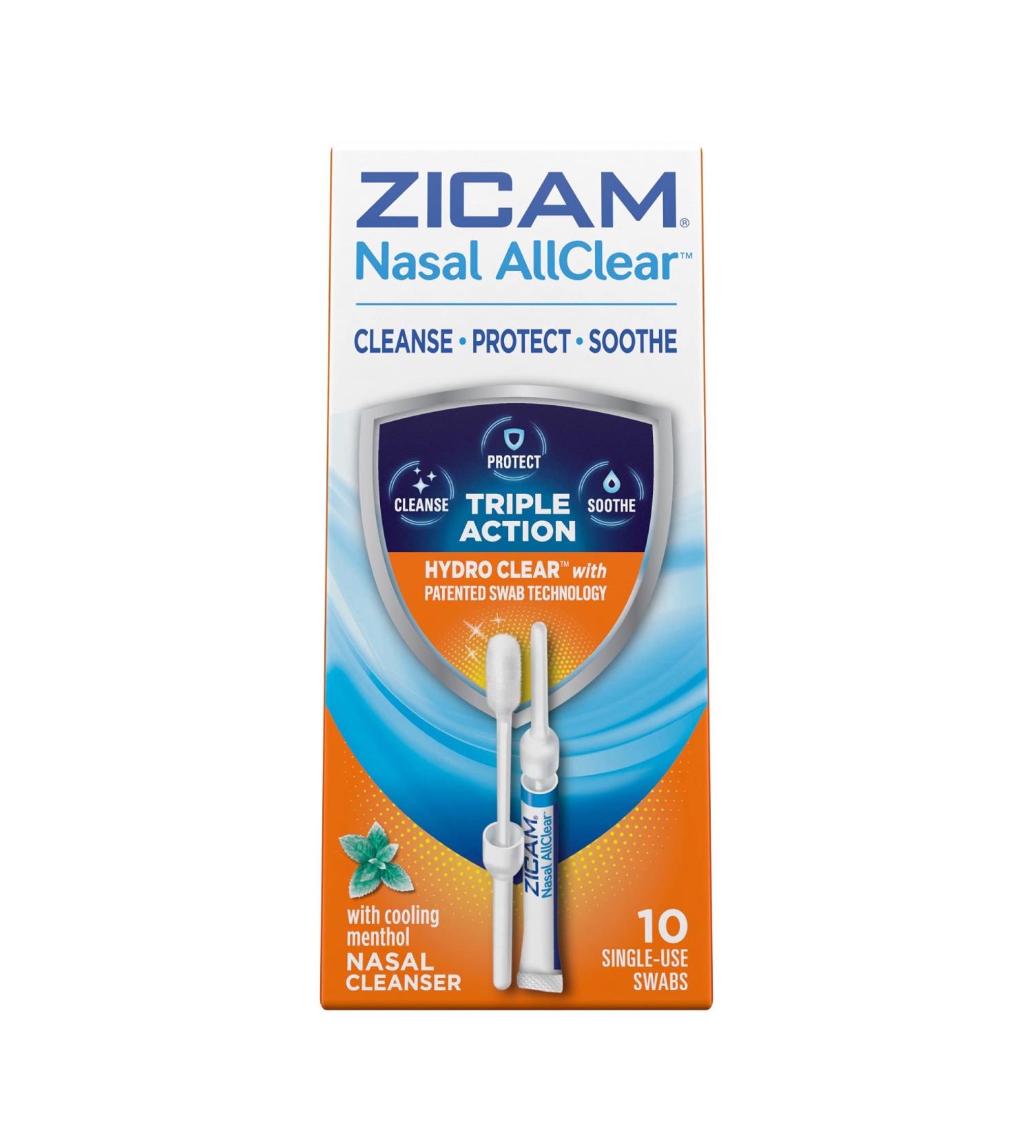 Zicam Nasal AllClear Triple Action Cleanser with Cooling Menthol - 10 Count - Buy Online on GoSupps.com